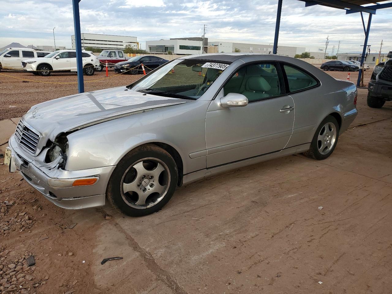 2002 Mercedes-benz Clk 320 Silver vin: WDBLJ65G12T109084