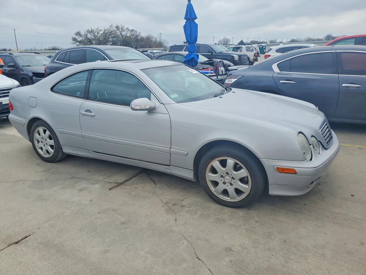 2002 Mercedes-benz Clk 320 Silver vin: WDBLJ65G12T127990