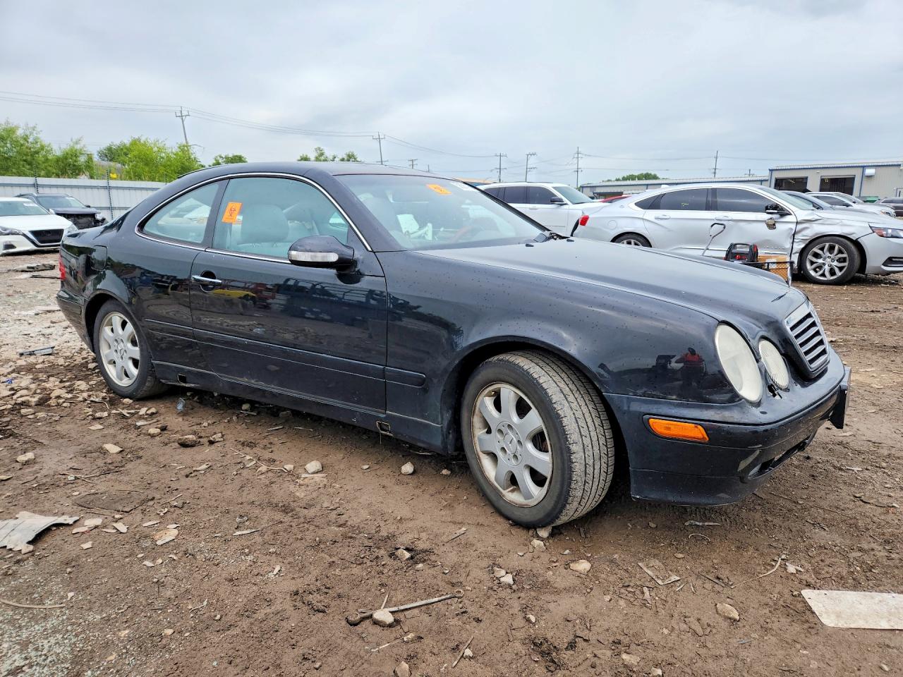 2002 Mercedes-benz Clk 320 Black vin: WDBLJ65G22F198128