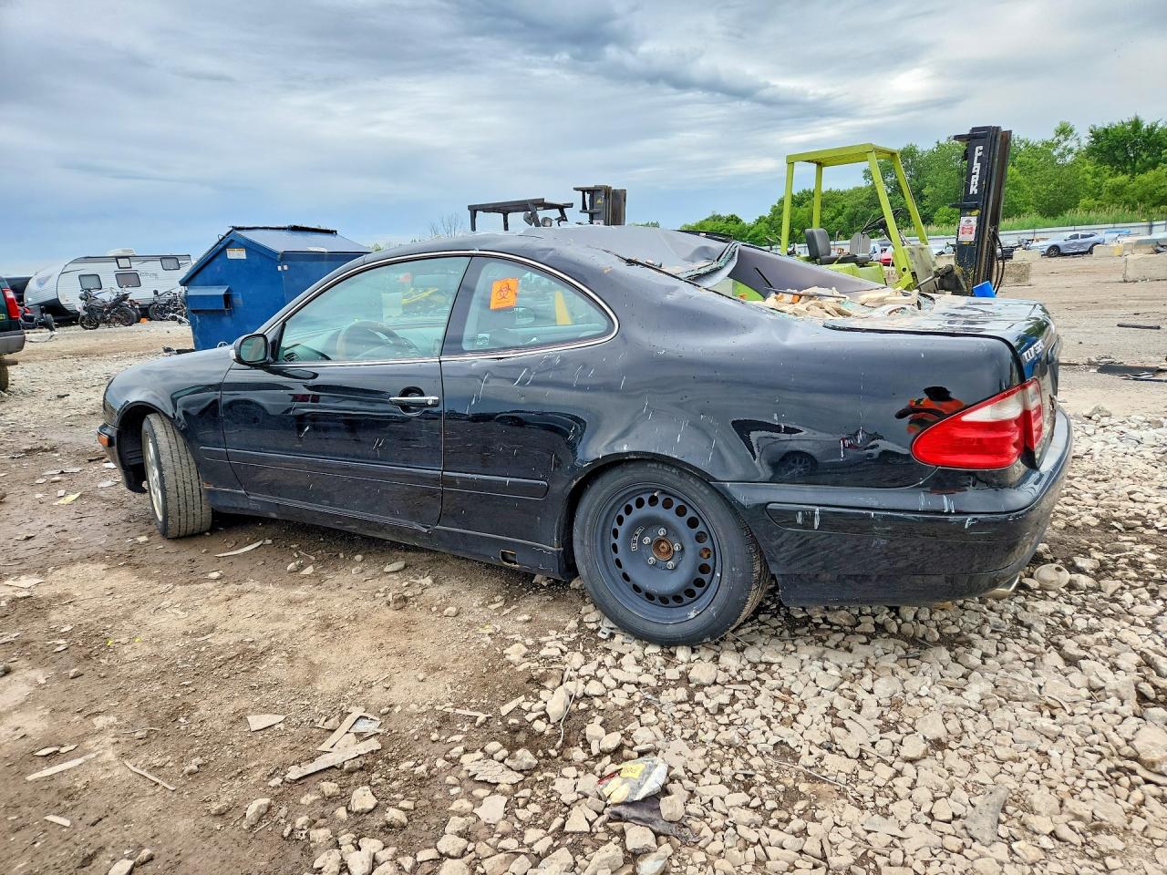 2002 Mercedes-benz Clk 320 Black vin: WDBLJ65G22F198128