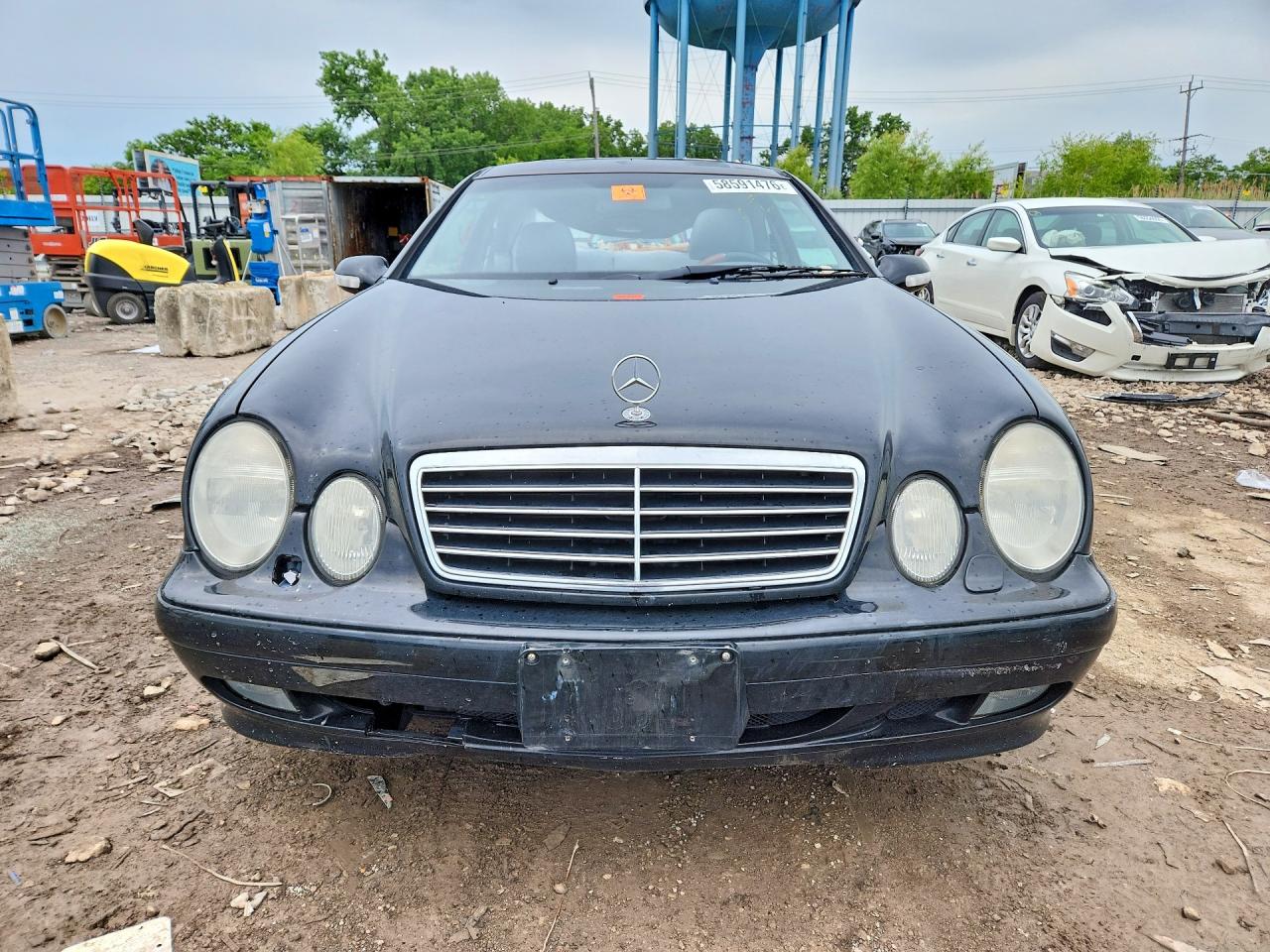 2002 Mercedes-benz Clk 320 Black vin: WDBLJ65G22F198128