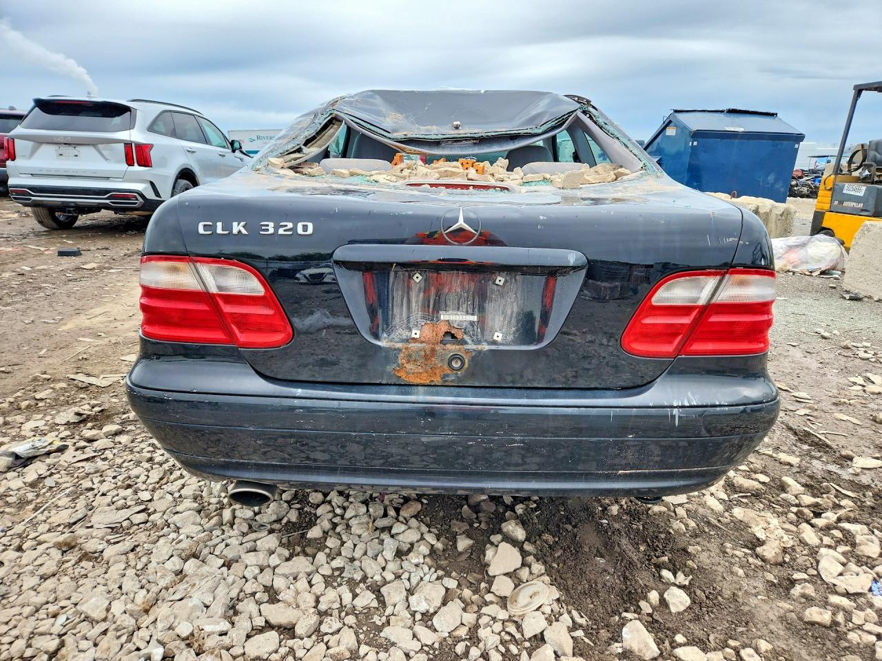 2002 Mercedes-benz Clk 320 Black vin: WDBLJ65G22F198128