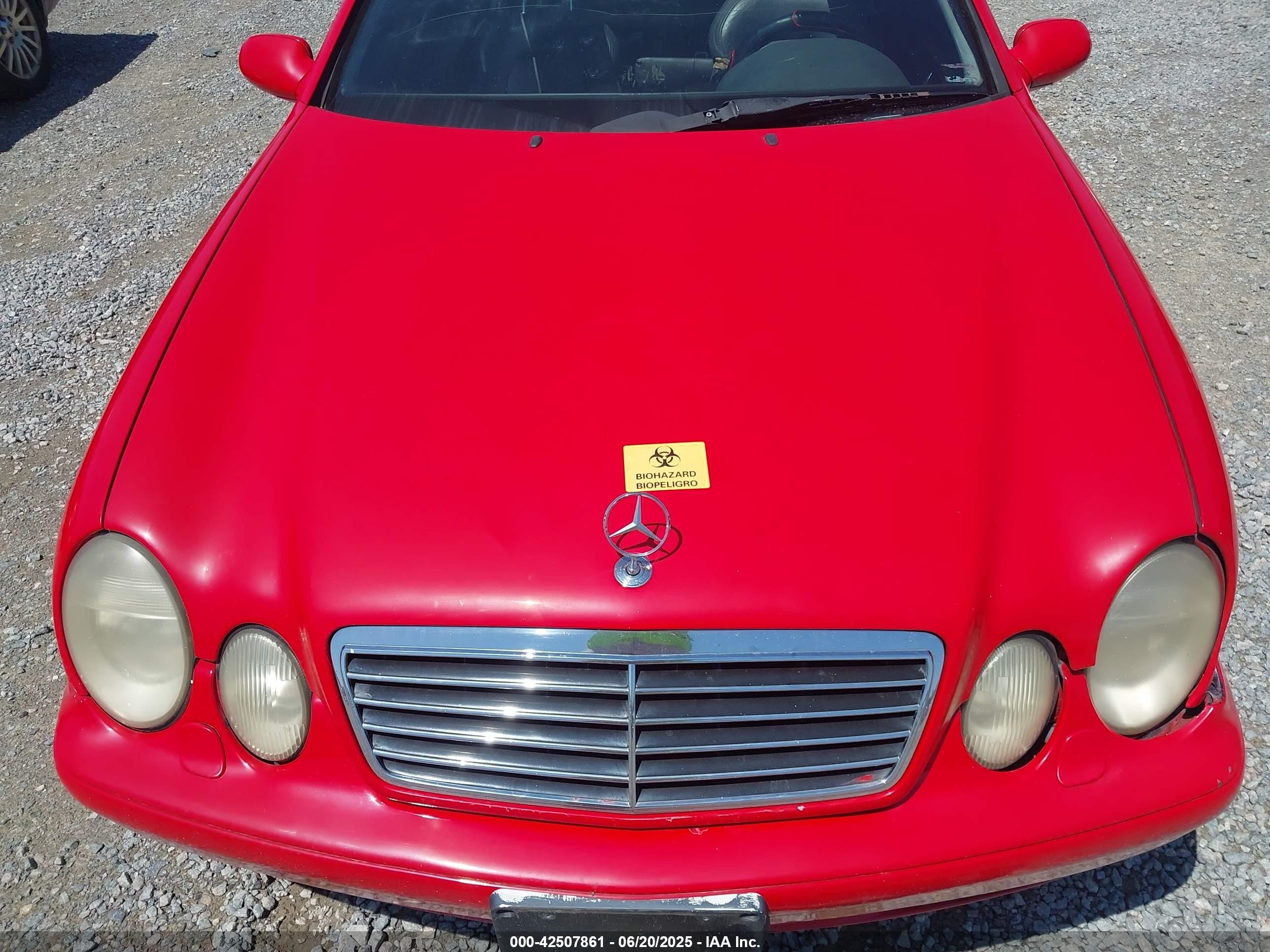 1998 Mercedes-benz Clk 320   Red vin: WDBLJ65G3WF041617
