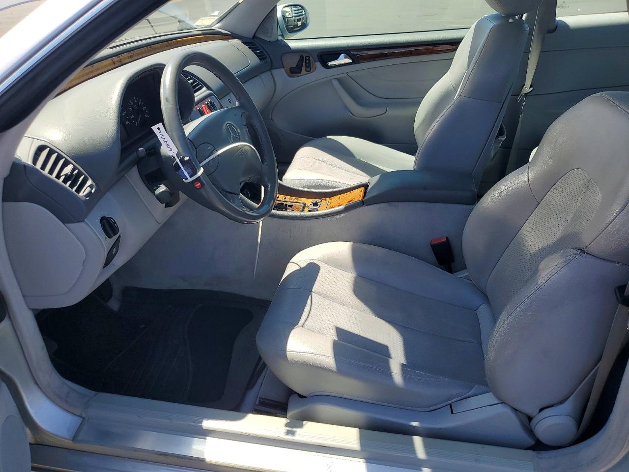 2002 Mercedes-benz Clk 320 Silver vin: WDBLJ65G42T122122