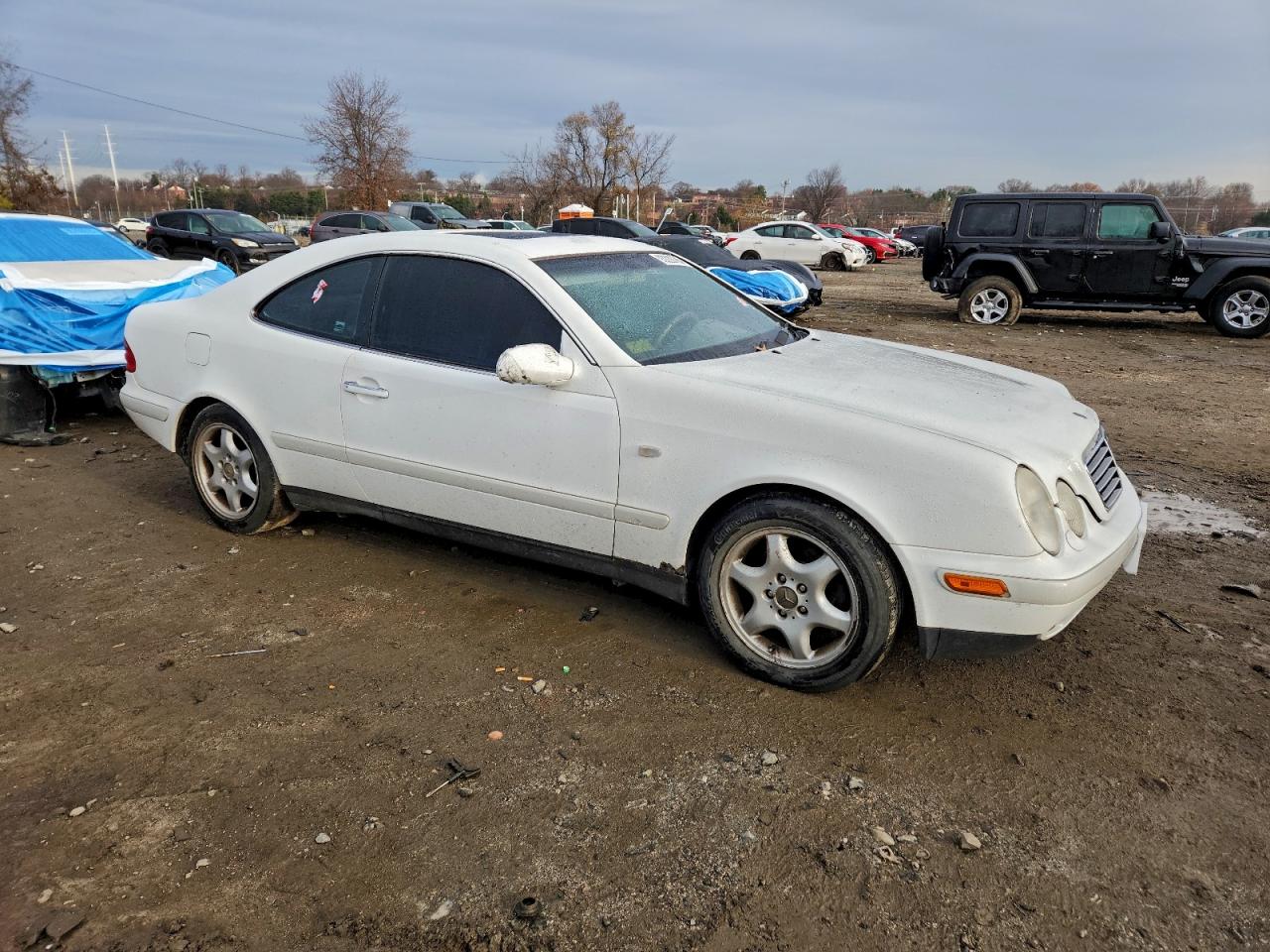 1998 Mercedes-benz Clk 320 White vin: WDBLJ65G4WF041528