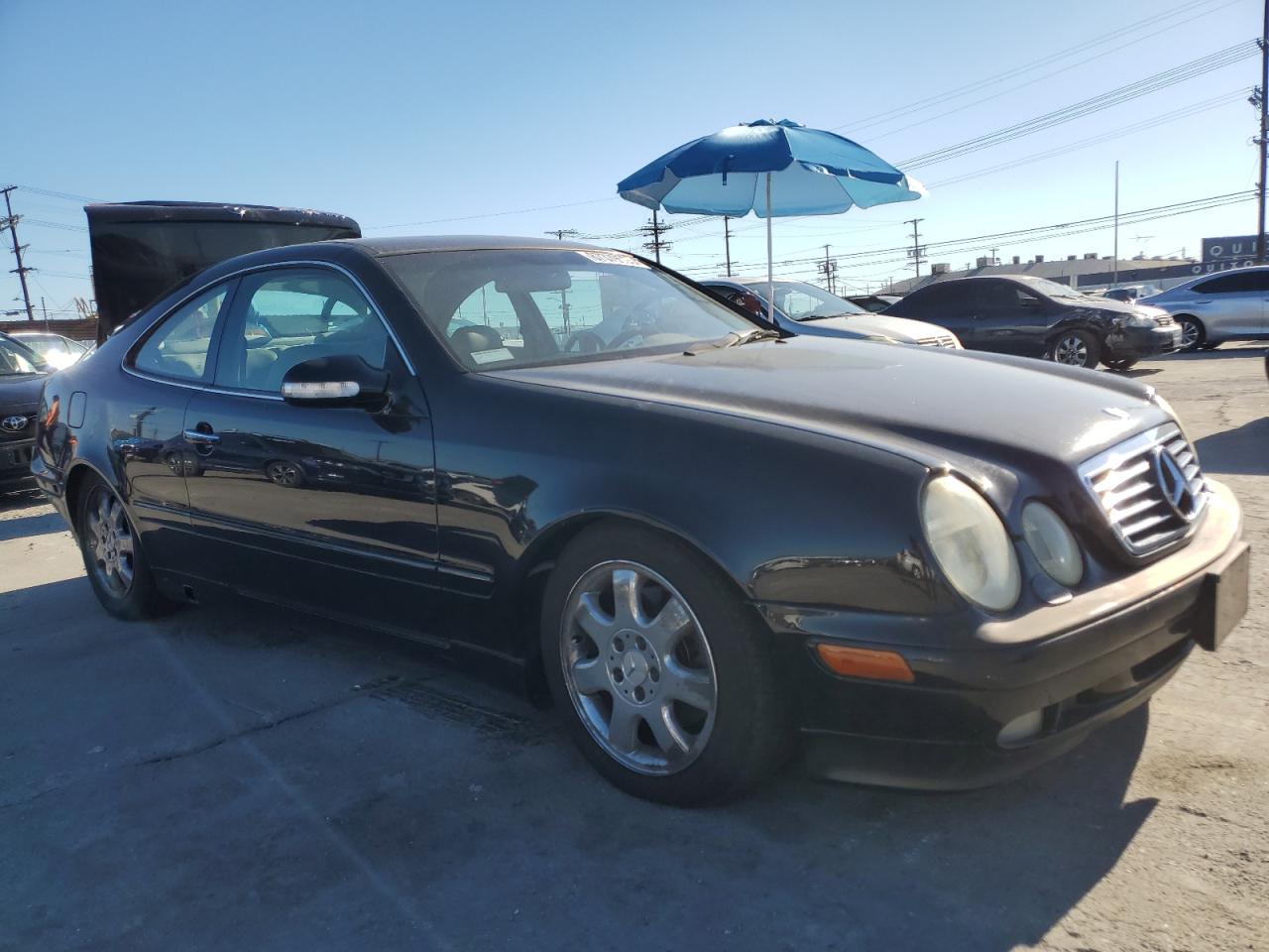 2002 Mercedes-benz Clk 320 Black vin: WDBLJ65G52T120606