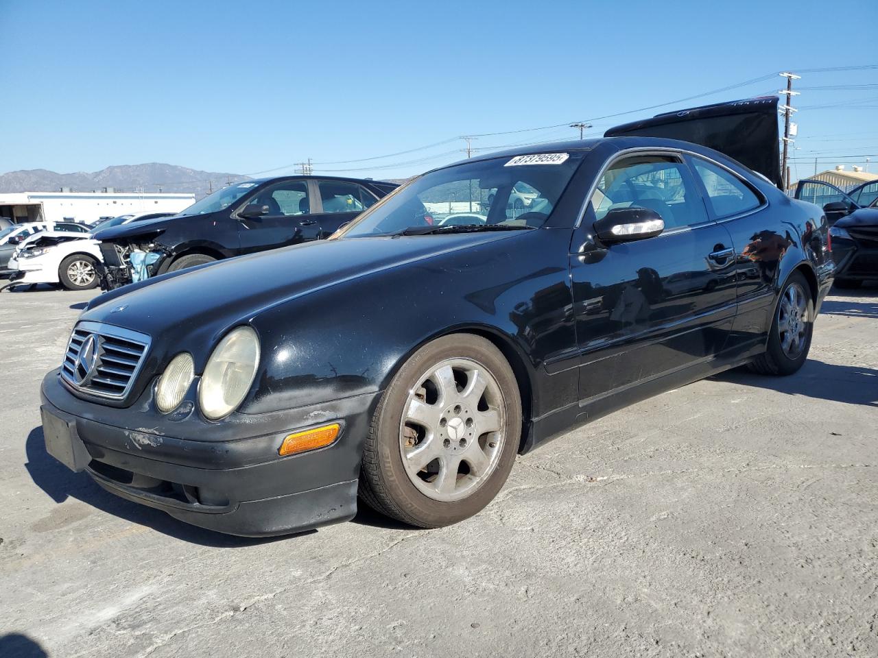 2002 Mercedes-benz Clk 320 Black vin: WDBLJ65G52T120606