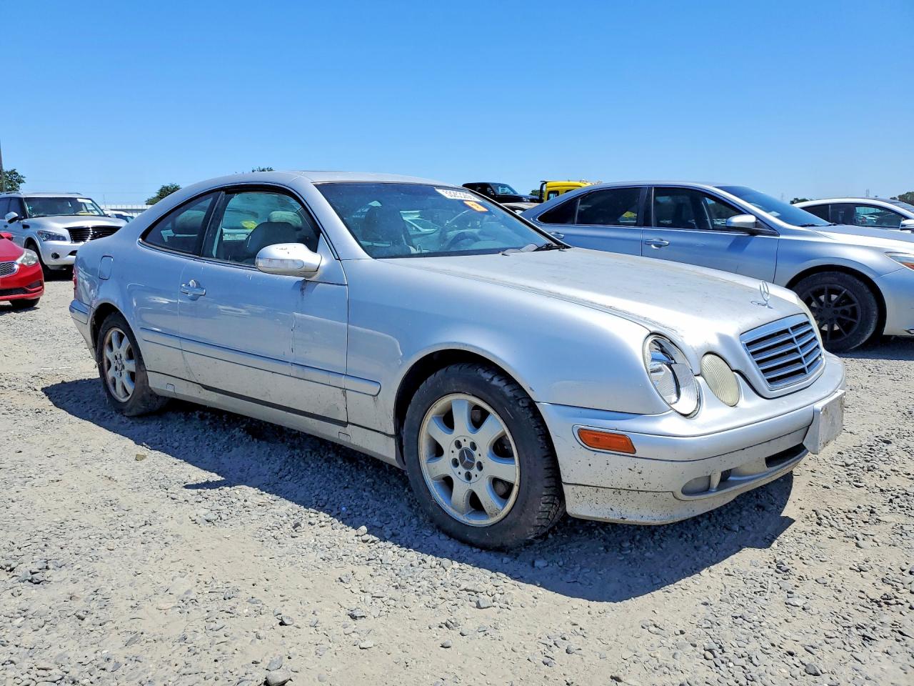 2002 Mercedes-benz Clk 320 Silver vin: WDBLJ65G52T128169