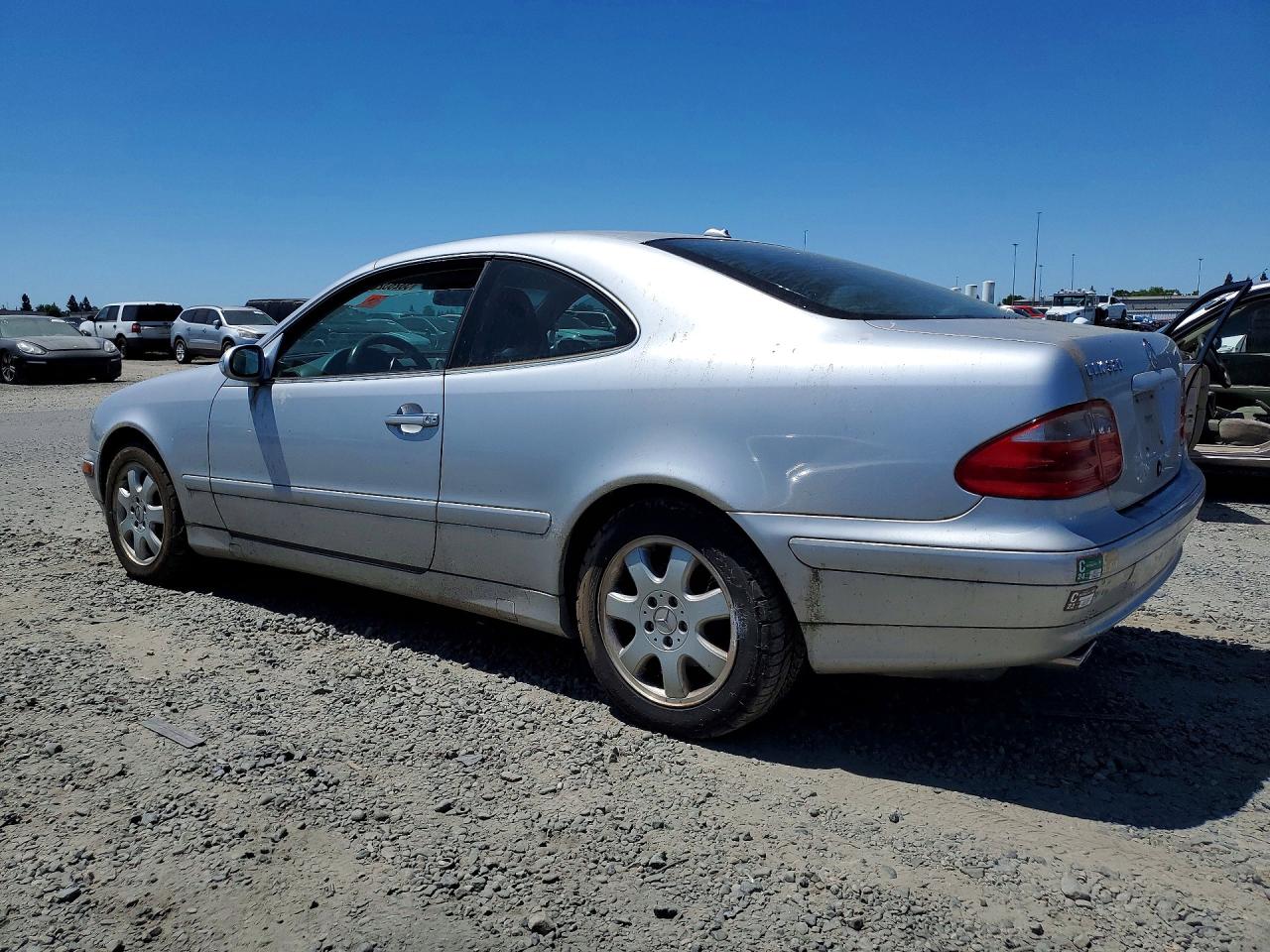 2002 Mercedes-benz Clk 320 Silver vin: WDBLJ65G52T128169