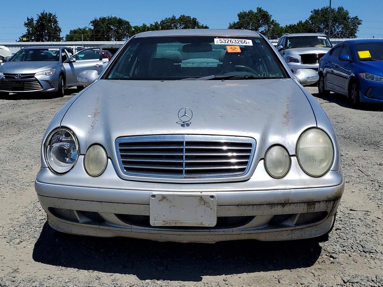 2002 Mercedes-benz Clk 320 Silver vin: WDBLJ65G52T128169