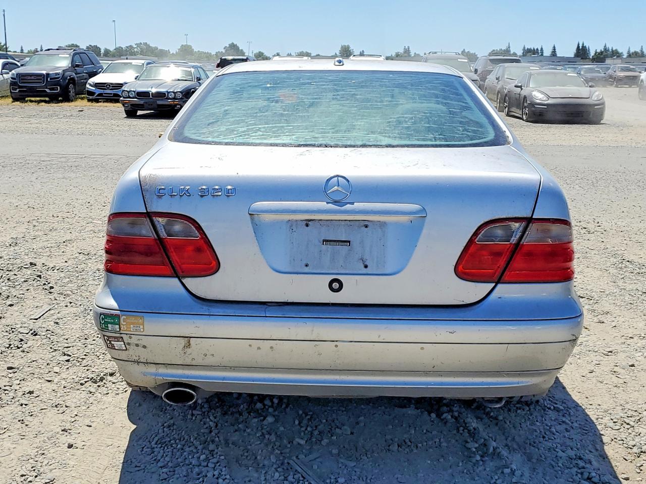 2002 Mercedes-benz Clk 320 Silver vin: WDBLJ65G52T128169