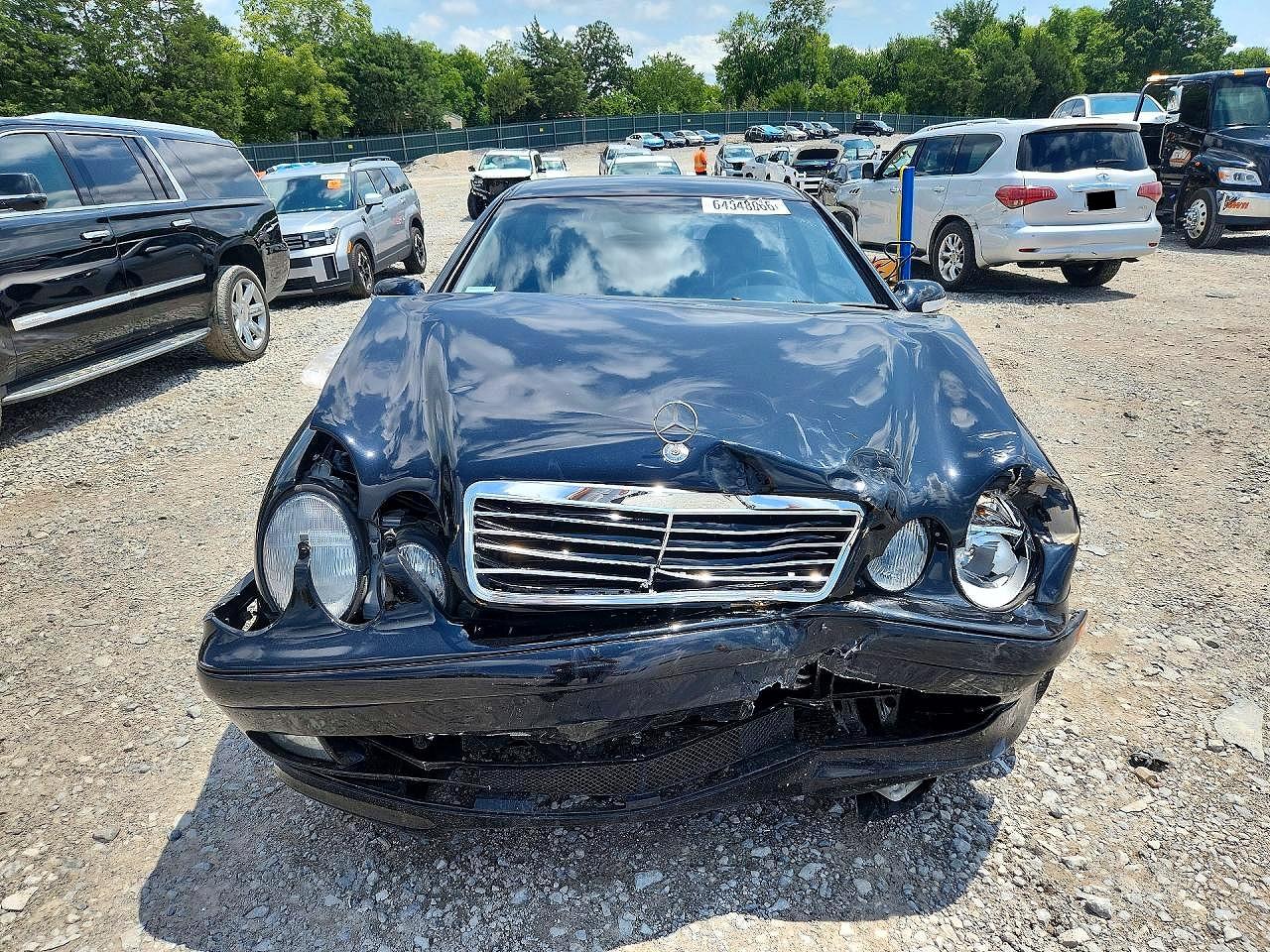 2002 Mercedes-benz Clk 320 Black vin: WDBLJ65G62F201726