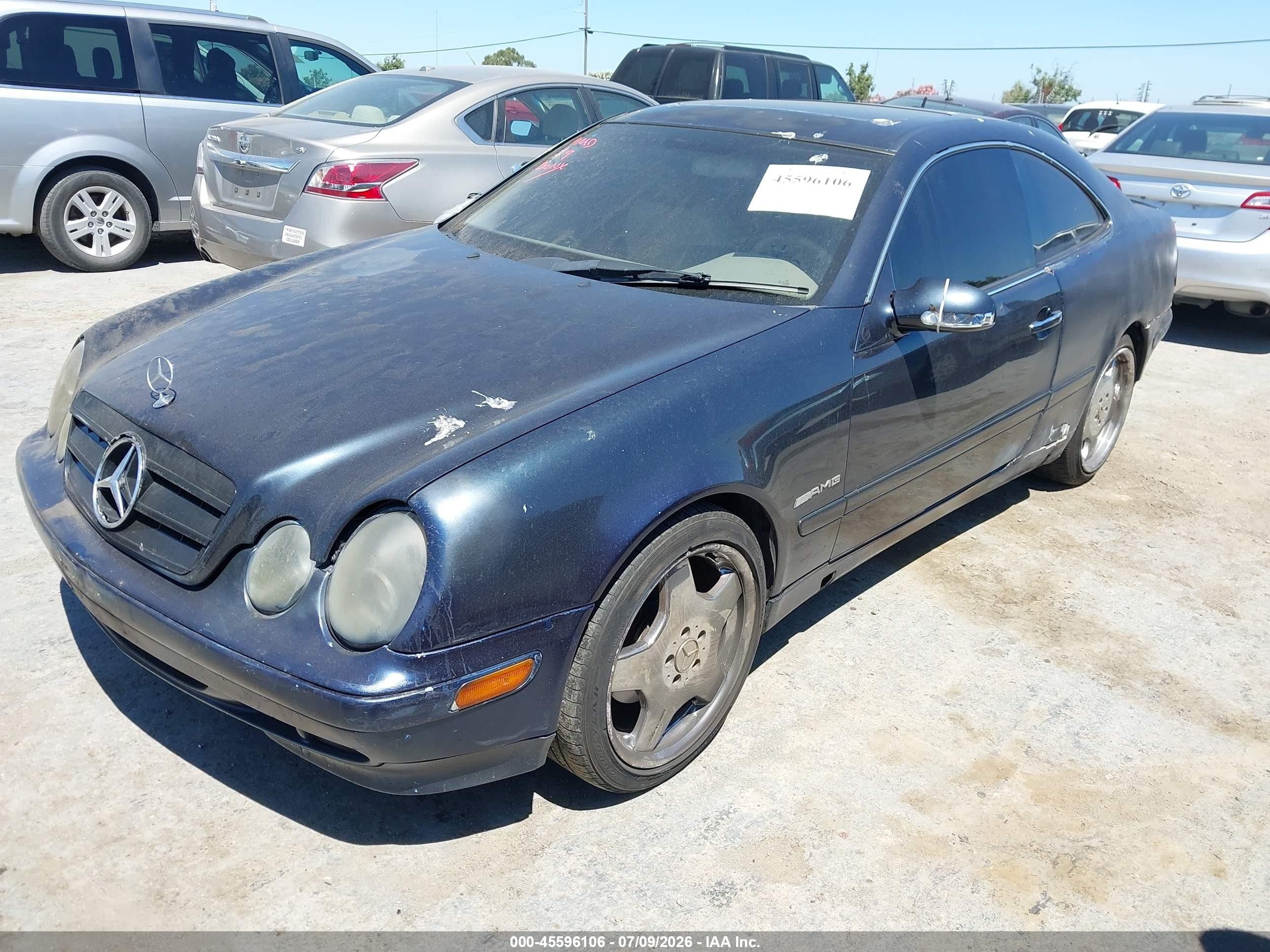 2002 Mercedes-benz Clk 320   Dark Blue vin: WDBLJ65G62T119710