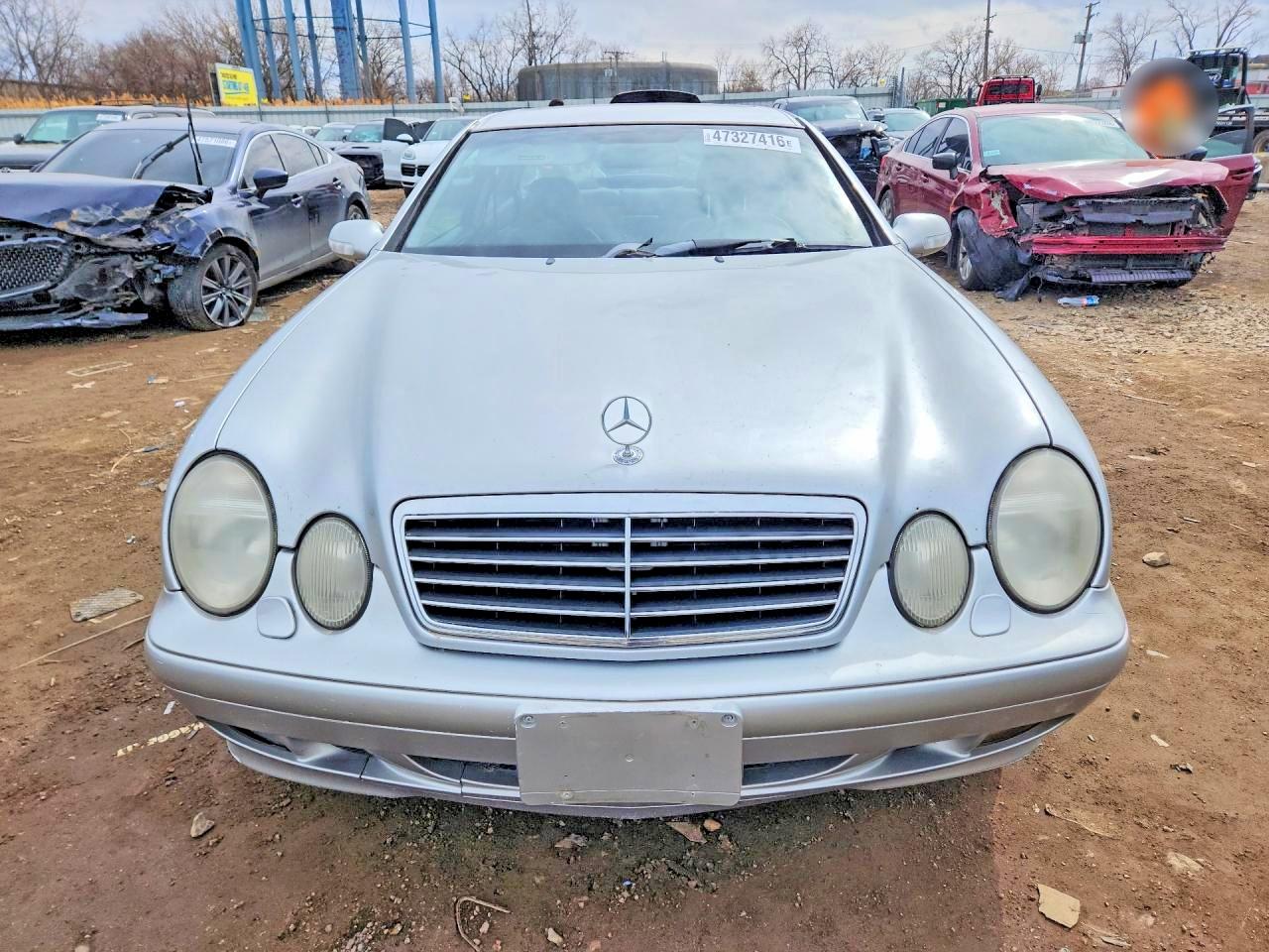 2002 Mercedes-benz Clk 320 Silver vin: WDBLJ65G62T125099