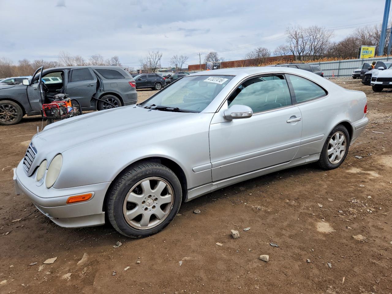 2002 Mercedes-benz Clk 320 Silver vin: WDBLJ65G62T125099