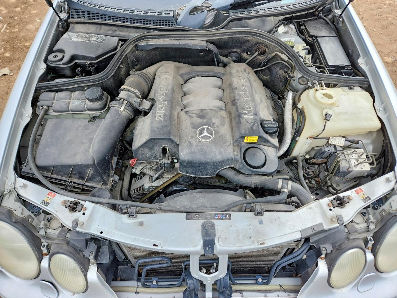2002 Mercedes-benz Clk 320 Silver vin: WDBLJ65G62T125099