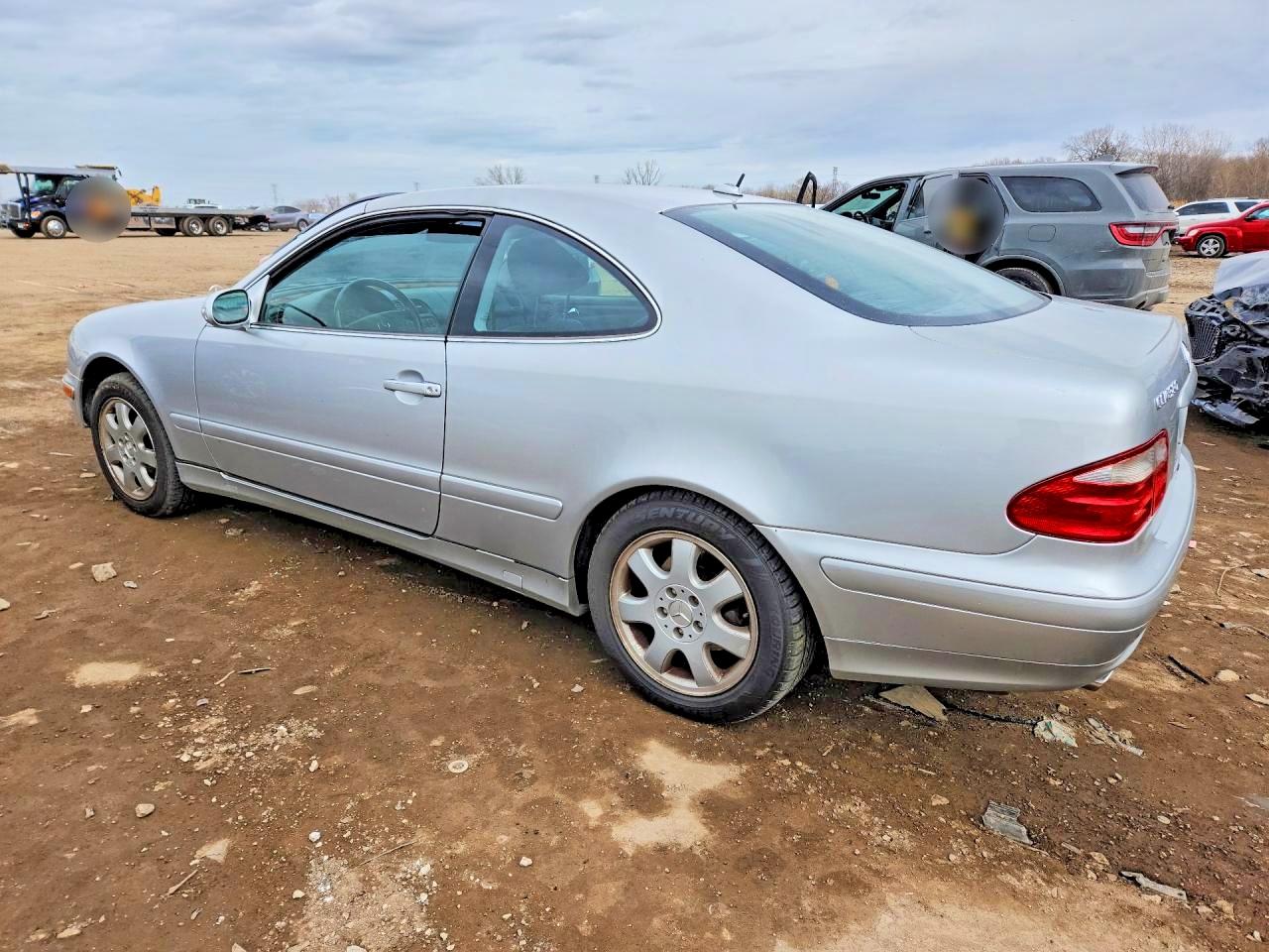 2002 Mercedes-benz Clk 320 Silver vin: WDBLJ65G62T125099