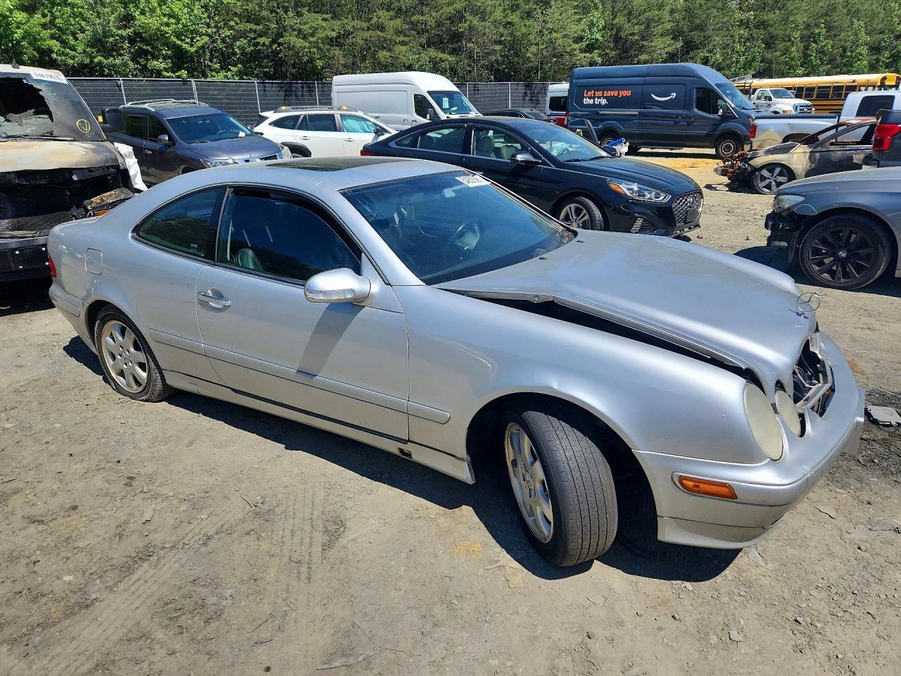 2002 Mercedes-benz Clk 320 Серебряный vin: WDBLJ65G72F198822