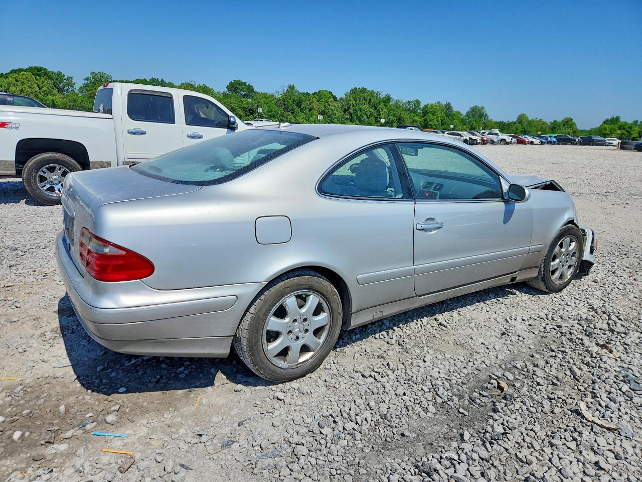 2002 Mercedes-benz Clk 320 Silver vin: WDBLJ65G72T107324