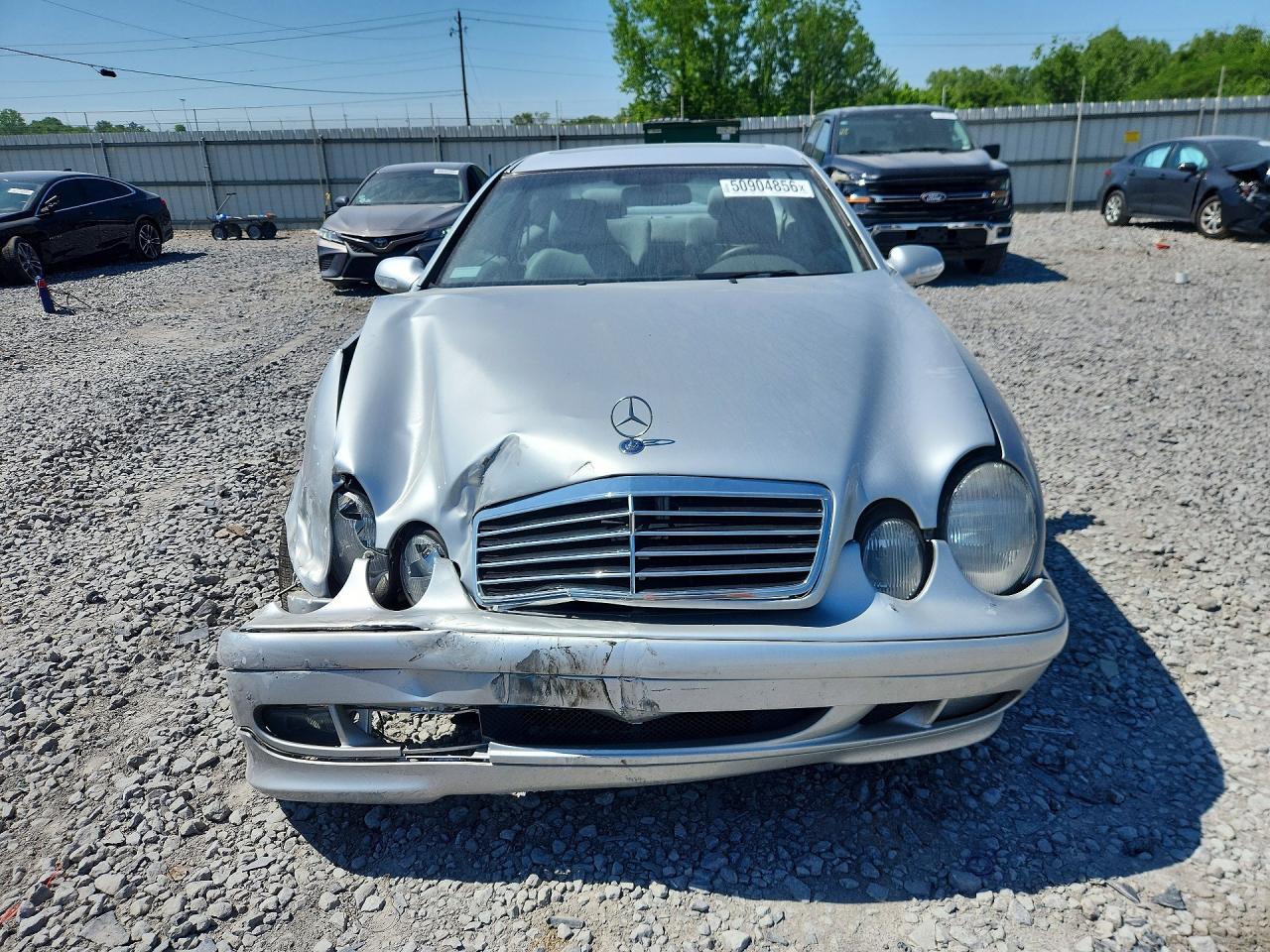 2002 Mercedes-benz Clk 320 Silver vin: WDBLJ65G72T107324