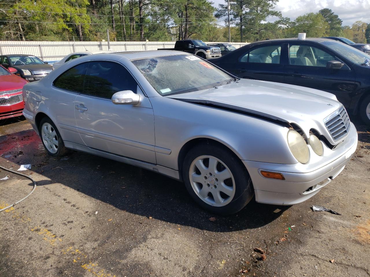 2002 Mercedes-benz Clk 320 Silver vin: WDBLJ65G72T118288