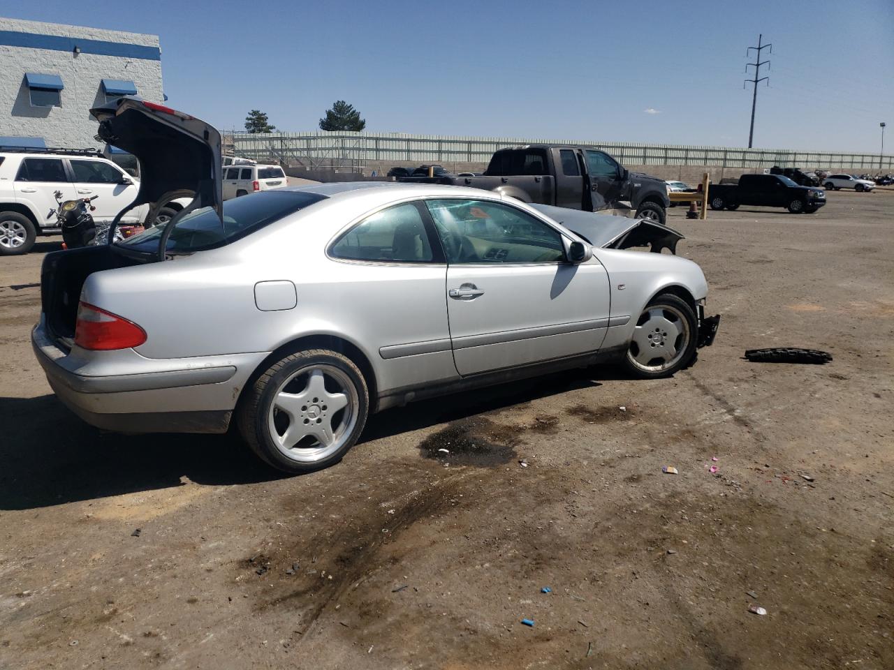 1998 Mercedes-benz Clk 320 Silver vin: WDBLJ65G8WF034663