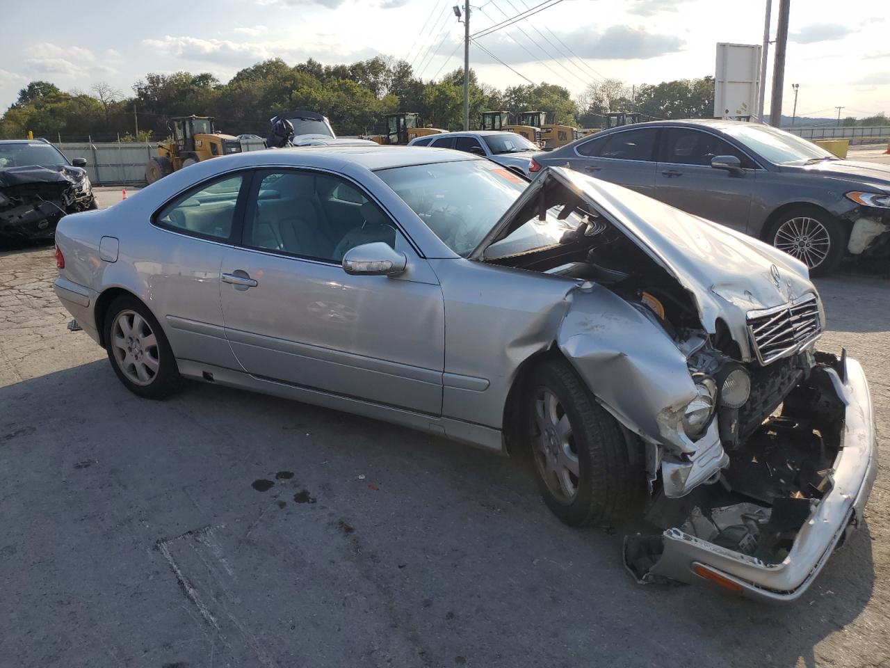 2002 Mercedes-benz Clk 320 Silver vin: WDBLJ65G92F200425