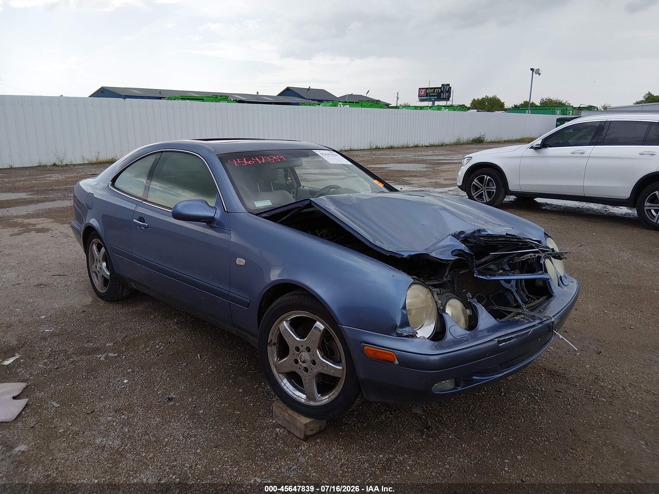 1999 Mercedes-benz Clk 320 Blue vin: WDBLJ65G9XF097420