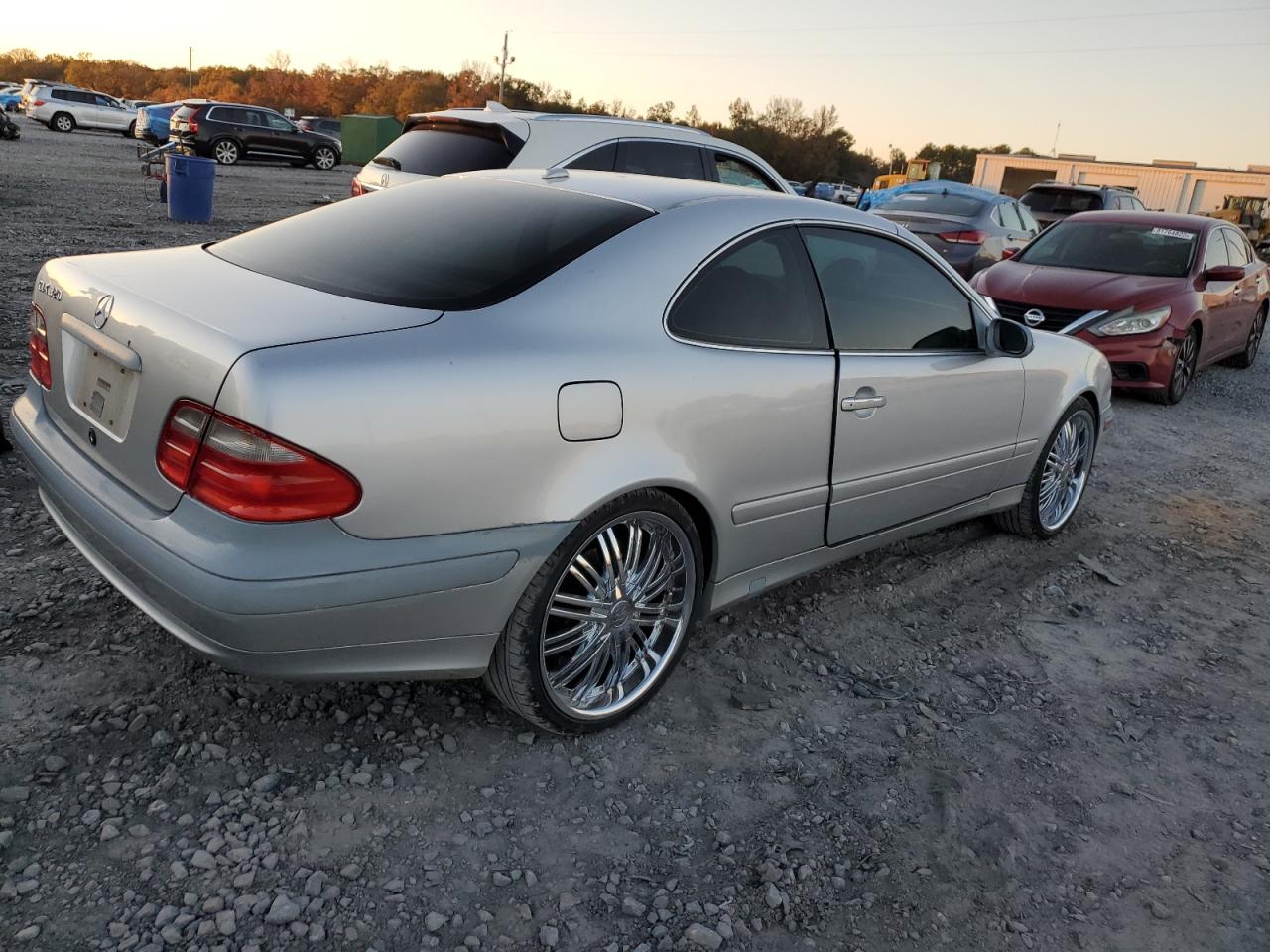 2002 Mercedes-benz Clk 320 Silver vin: WDBLJ65GX2F199379