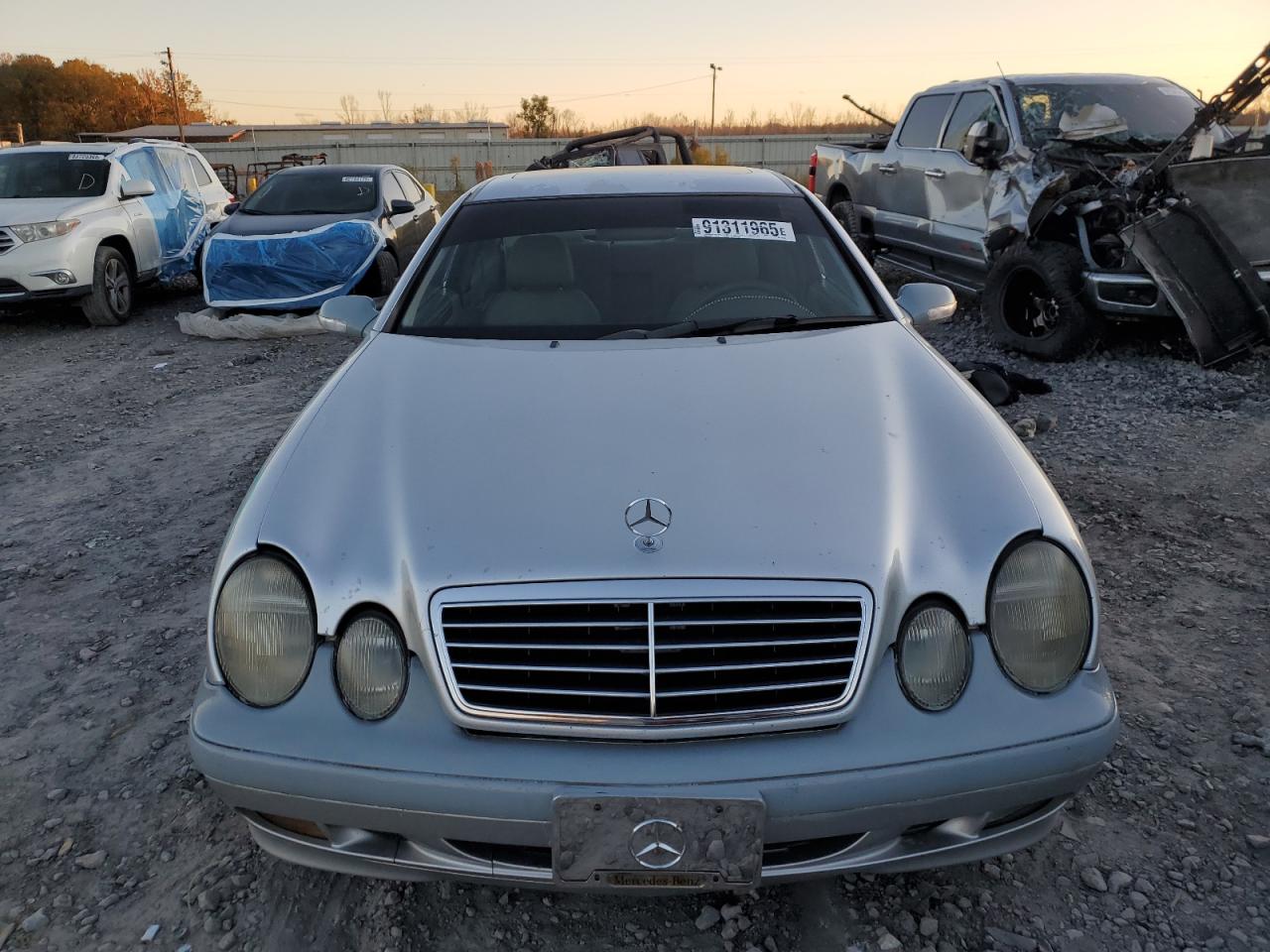 2002 Mercedes-benz Clk 320 Silver vin: WDBLJ65GX2F199379