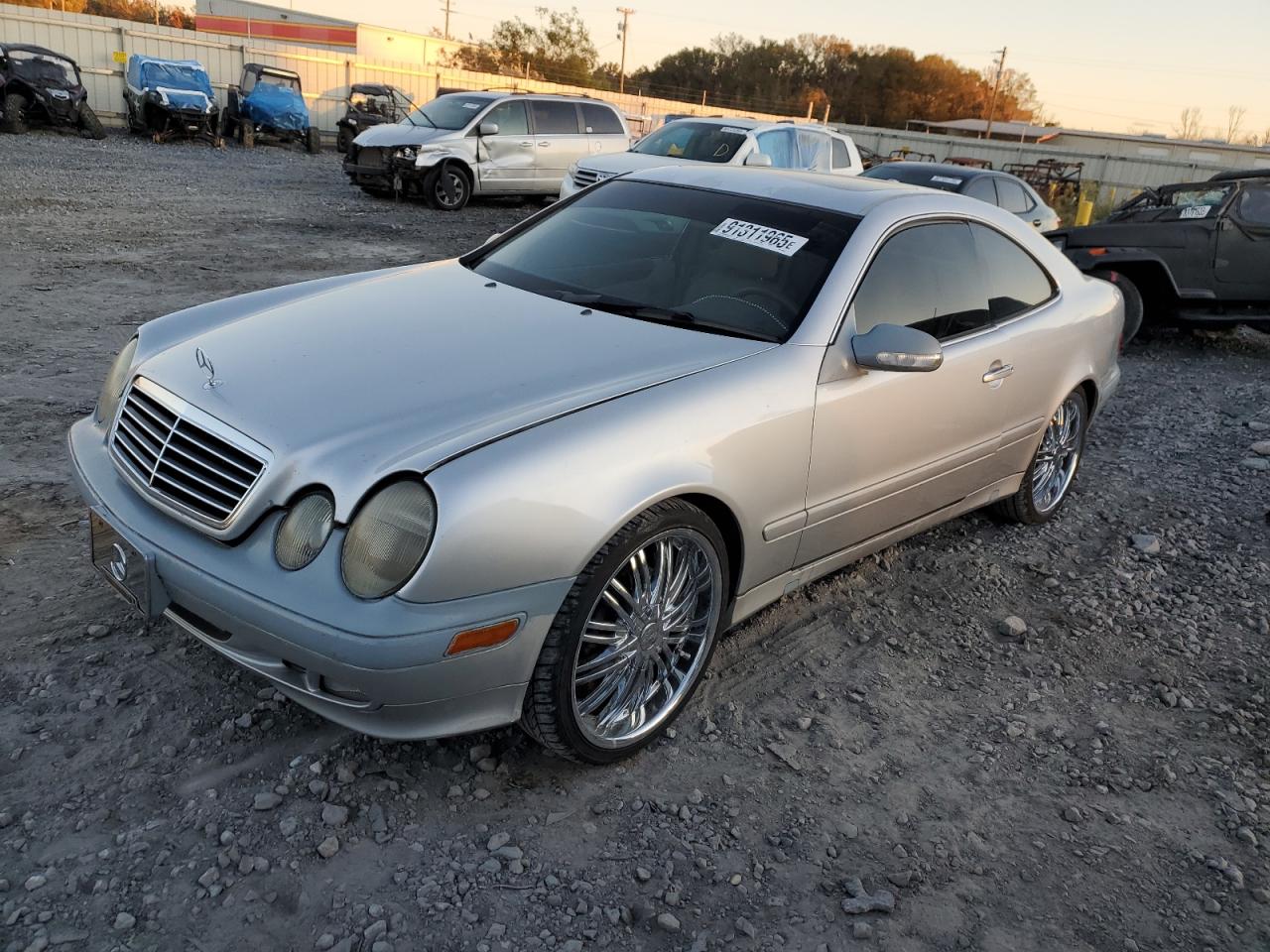 2002 Mercedes-benz Clk 320 Silver vin: WDBLJ65GX2F199379