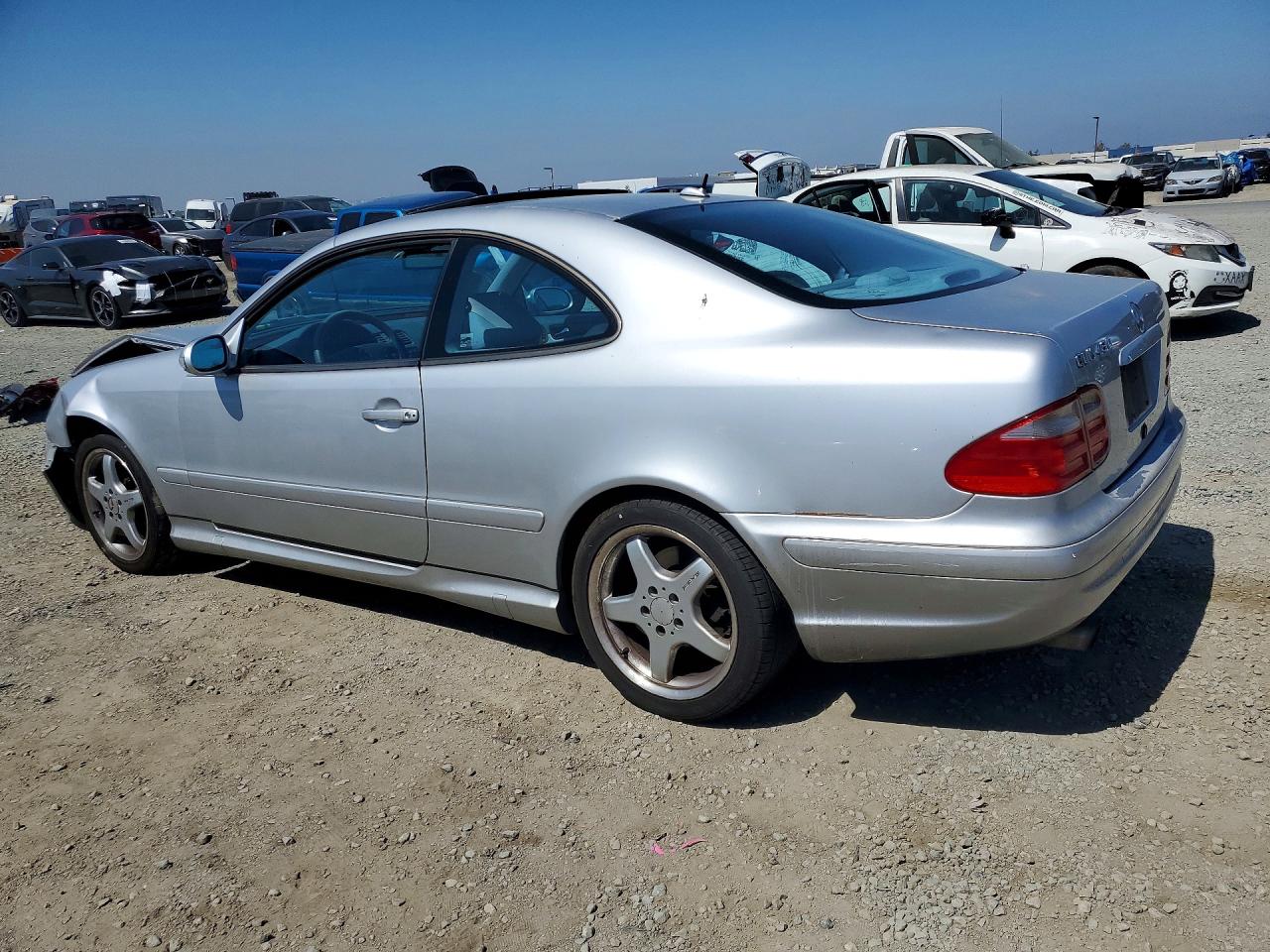 2002 Mercedes-benz Clk 430 Silver vin: WDBLJ70G02F199193