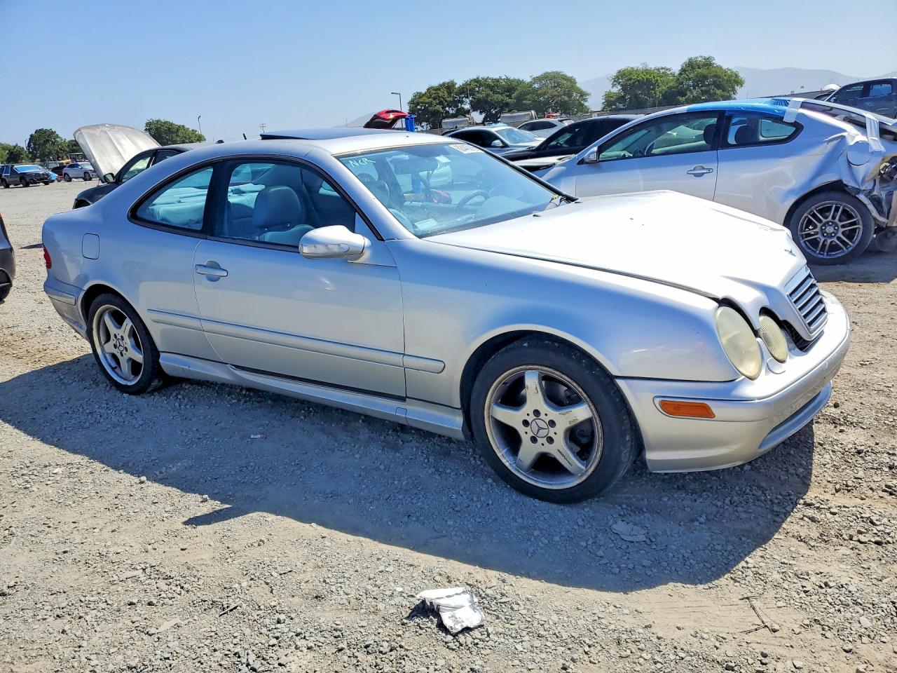 2002 Mercedes-benz Clk 430 Silver vin: WDBLJ70G02F199193