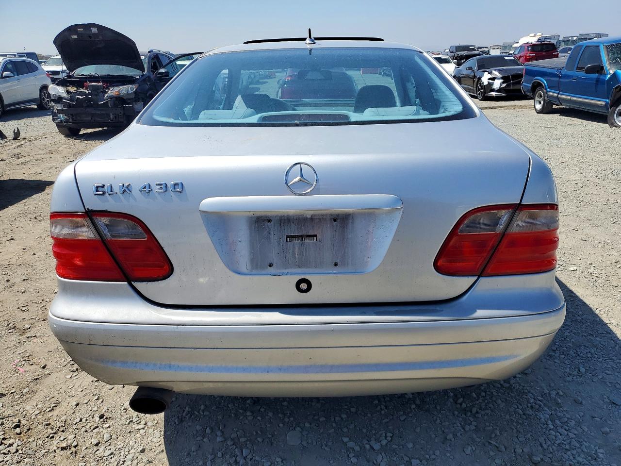 2002 Mercedes-benz Clk 430 Silver vin: WDBLJ70G02F199193