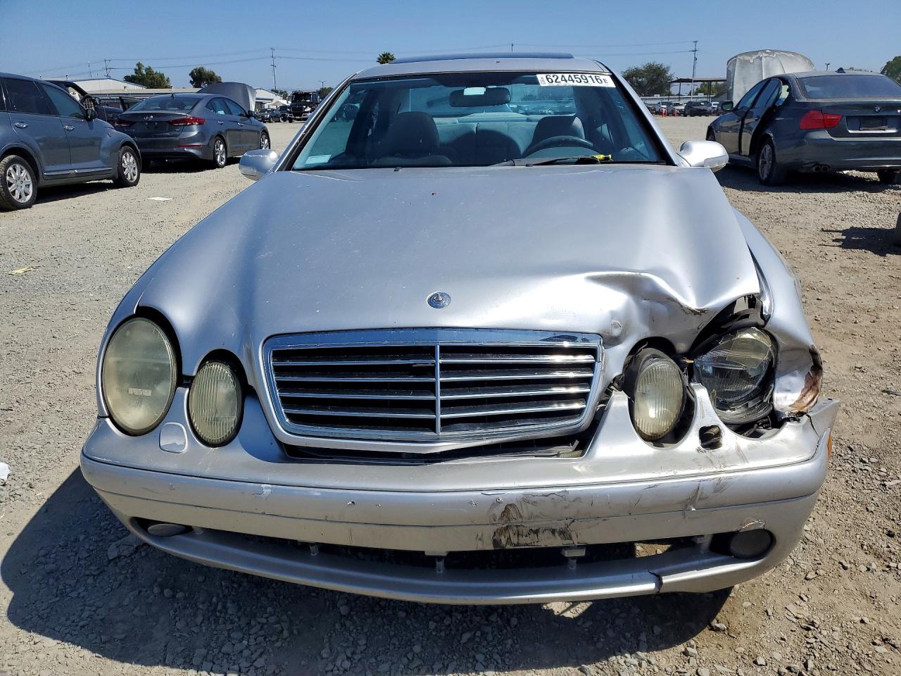 2002 Mercedes-benz Clk 430 Silver vin: WDBLJ70G02F199193