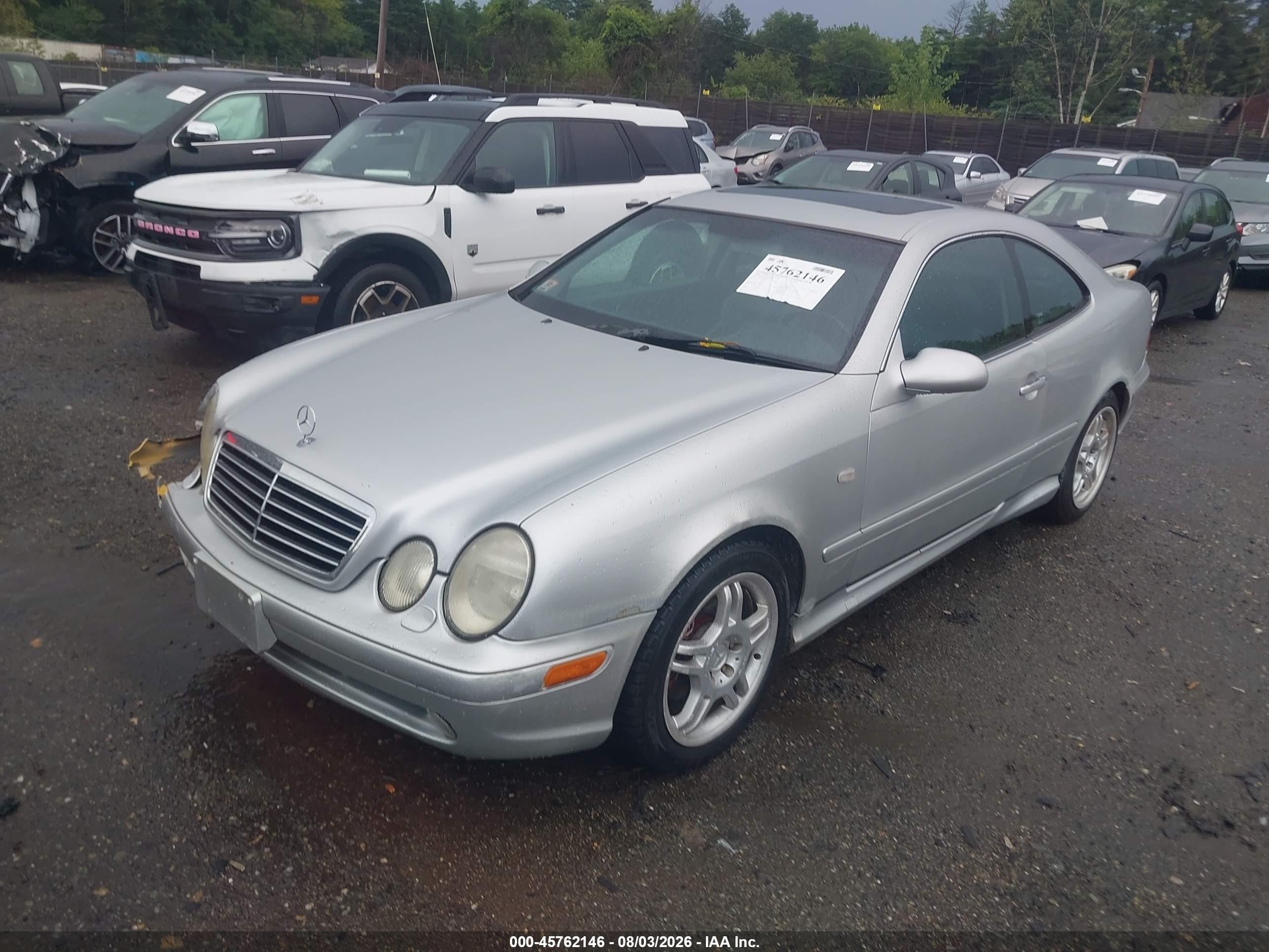 1999 Mercedes-benz Clk 430   Серебряный vin: WDBLJ70G0XF105322