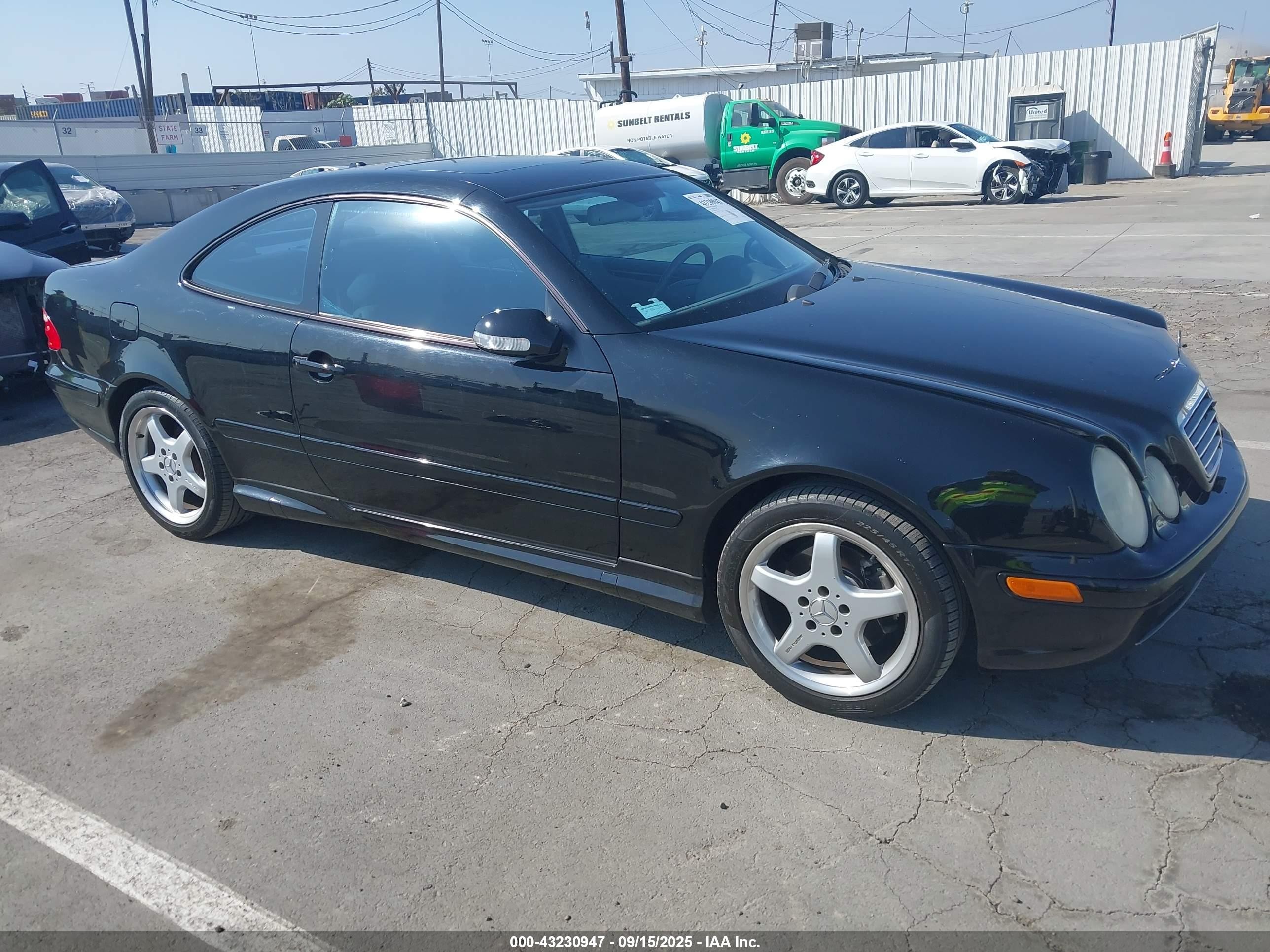 2002 Mercedes-benz Clk 430   Черный vin: WDBLJ70G22F200540