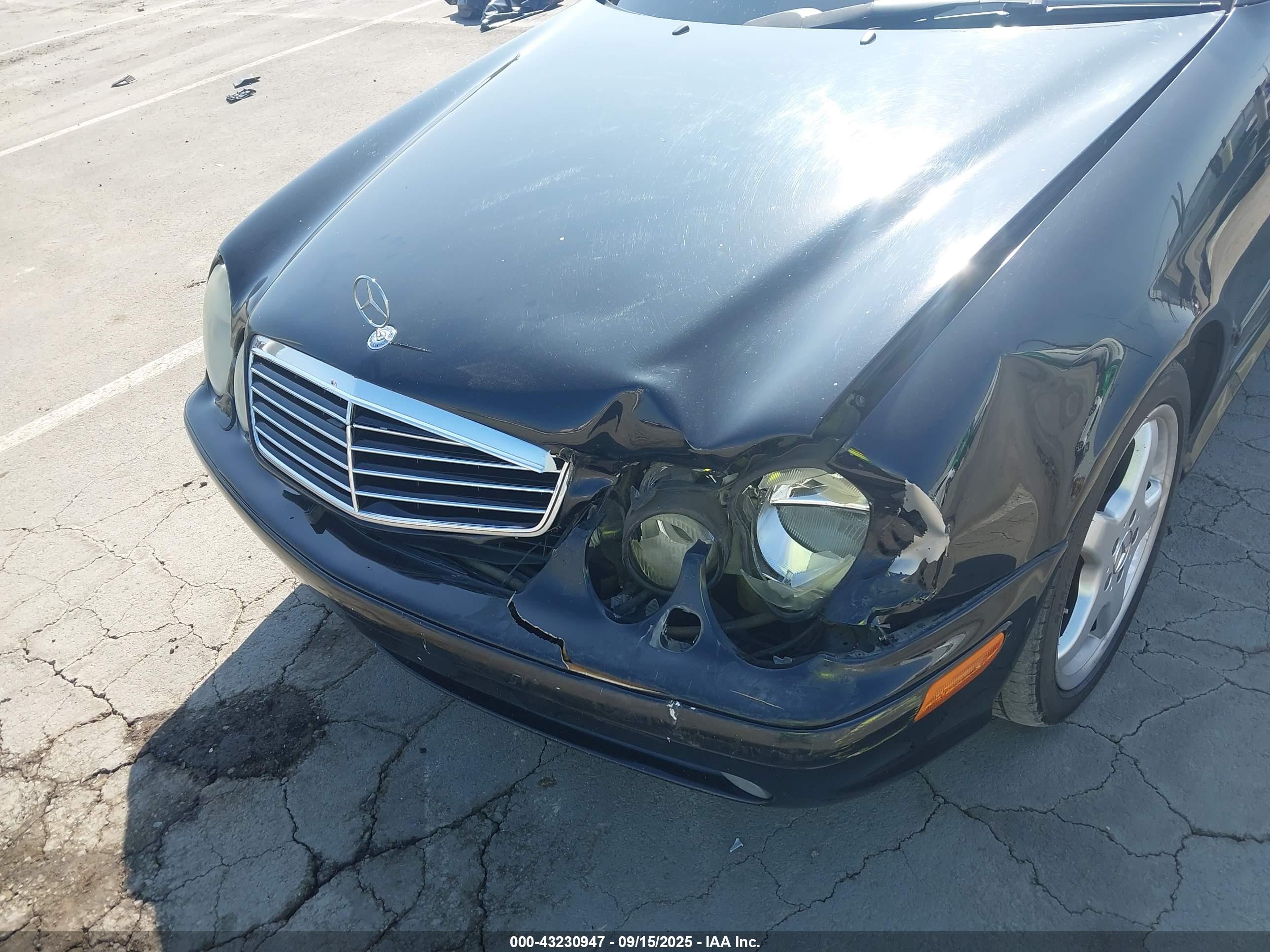 2002 Mercedes-benz Clk 430   Черный vin: WDBLJ70G22F200540