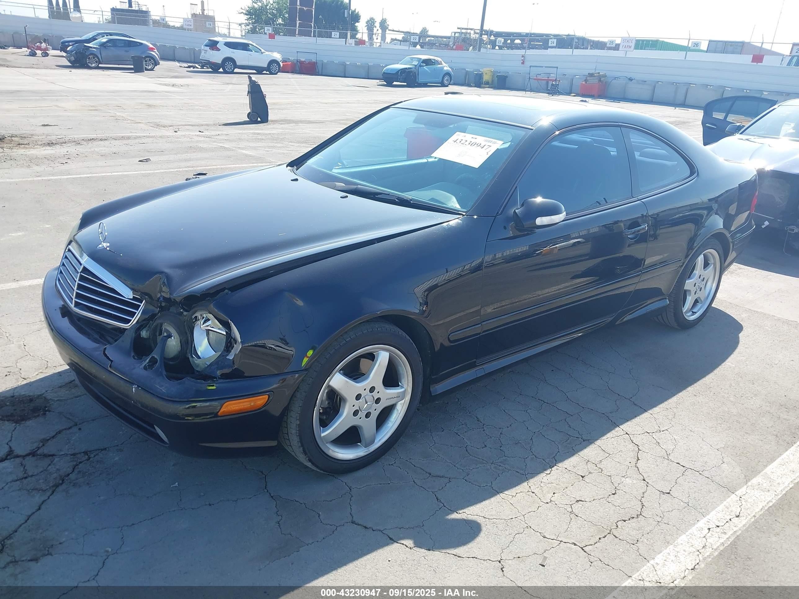 2002 Mercedes-benz Clk 430   Черный vin: WDBLJ70G22F200540