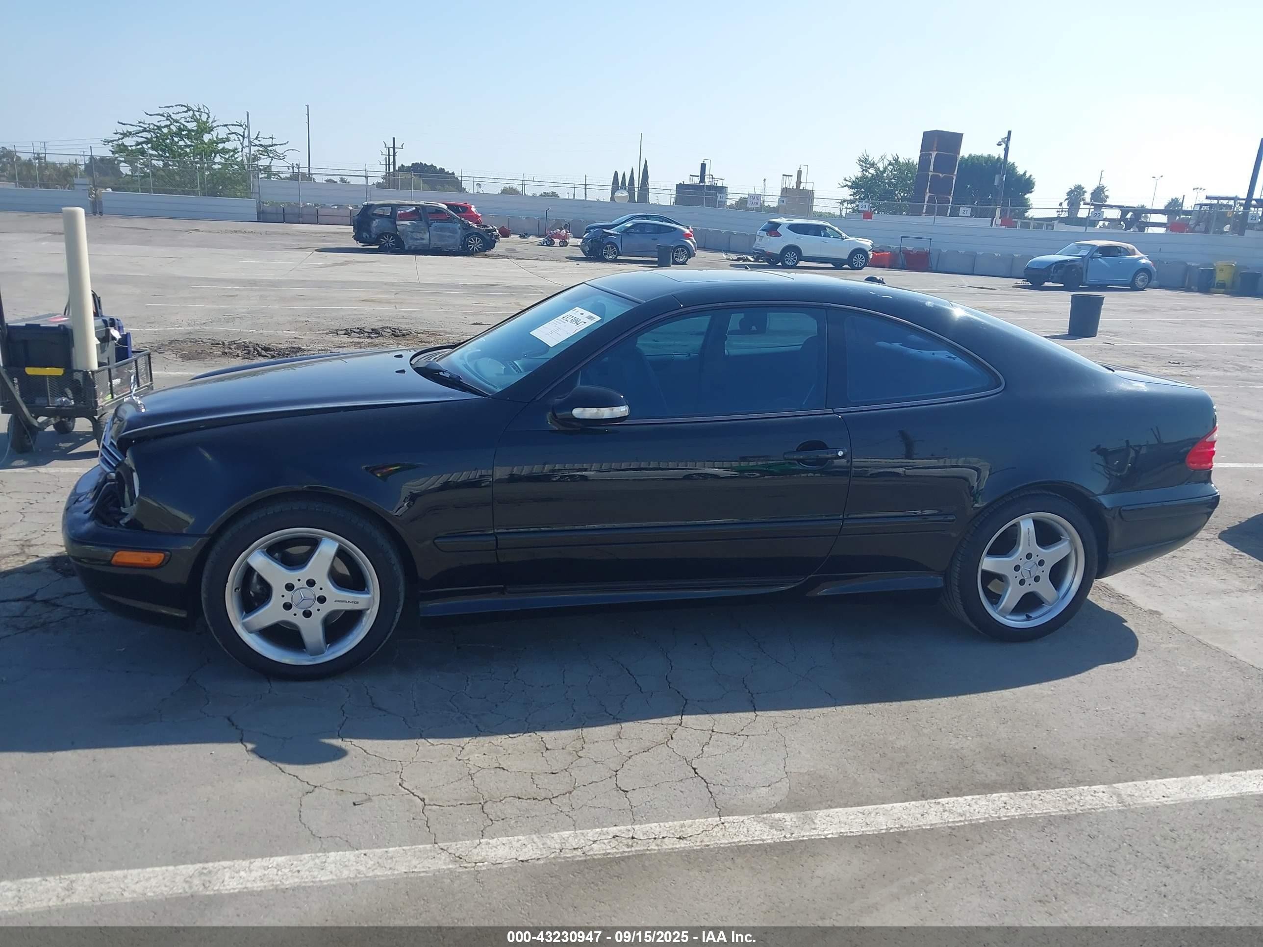 2002 Mercedes-benz Clk 430   Черный vin: WDBLJ70G22F200540