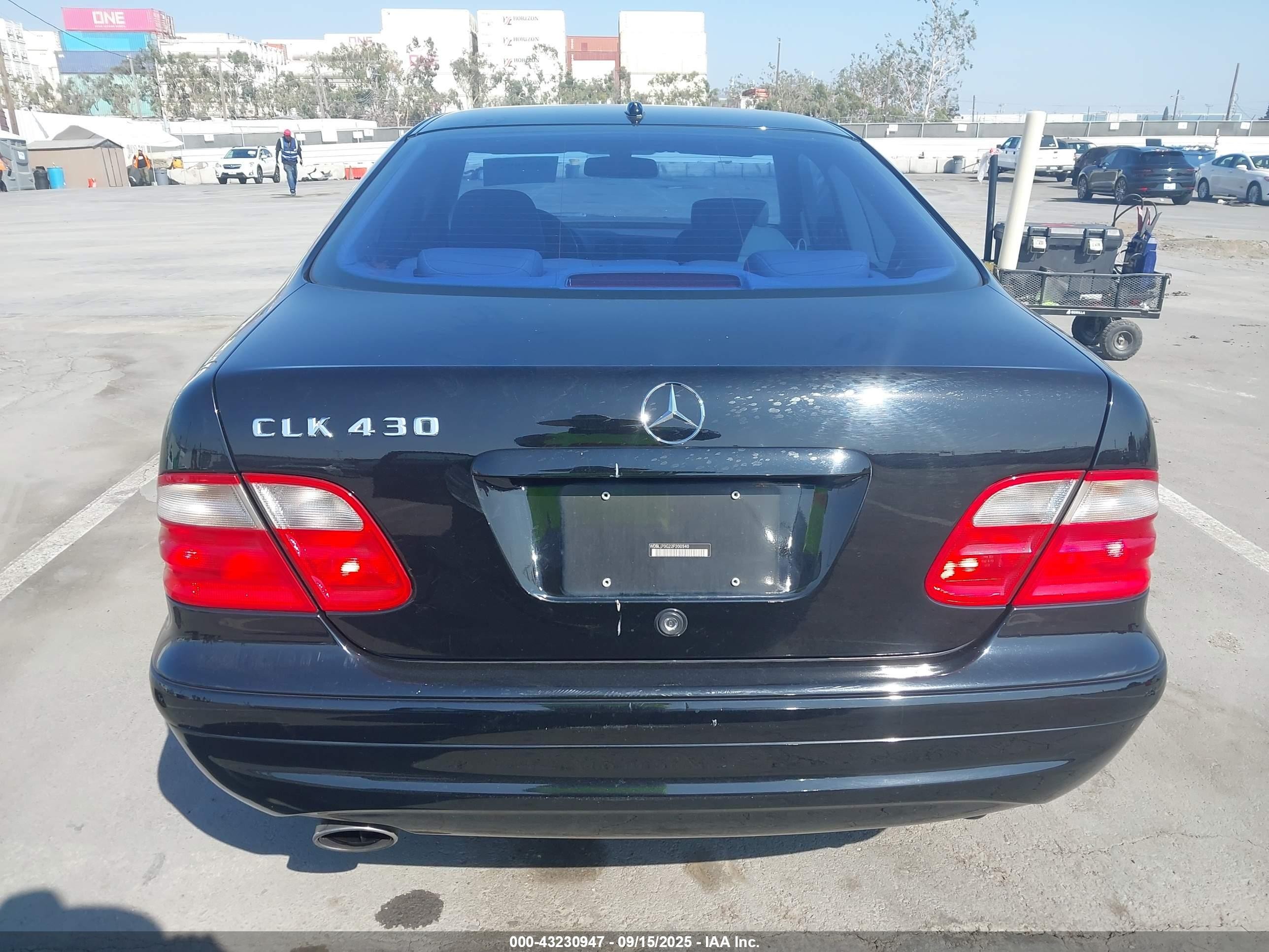 2002 Mercedes-benz Clk 430   Черный vin: WDBLJ70G22F200540
