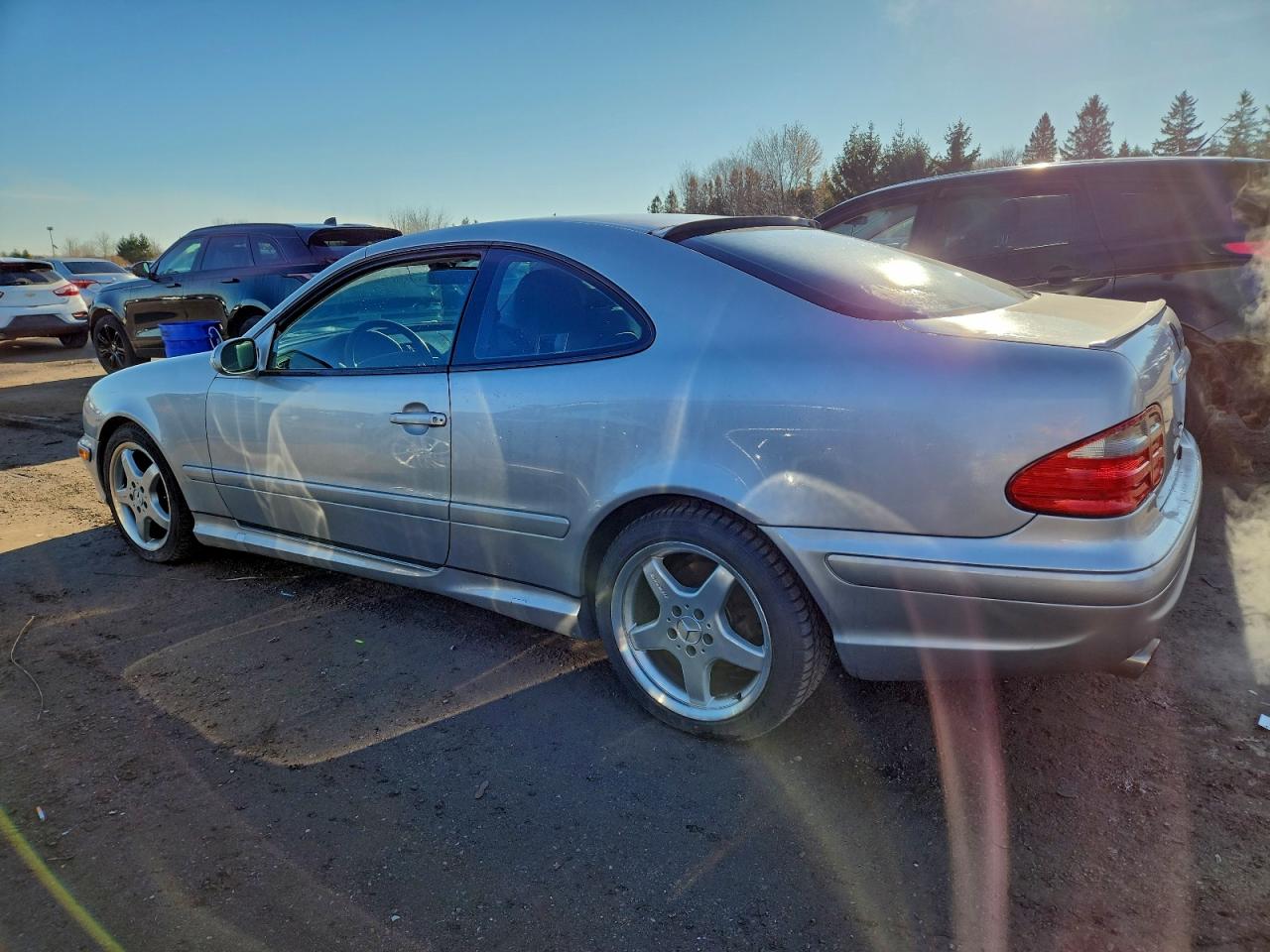 2002 Mercedes-benz Clk 430 Silver vin: WDBLJ70G22T099002