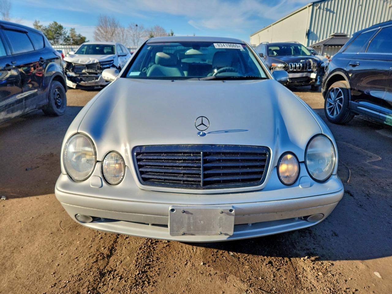 2002 Mercedes-benz Clk 430 Silver vin: WDBLJ70G22T099002