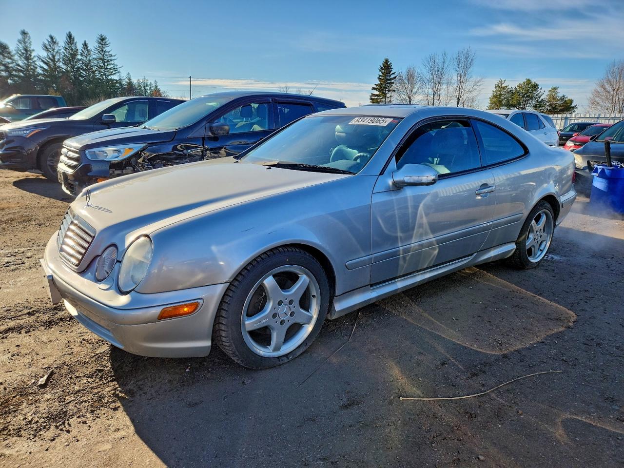 2002 Mercedes-benz Clk 430 Silver vin: WDBLJ70G22T099002