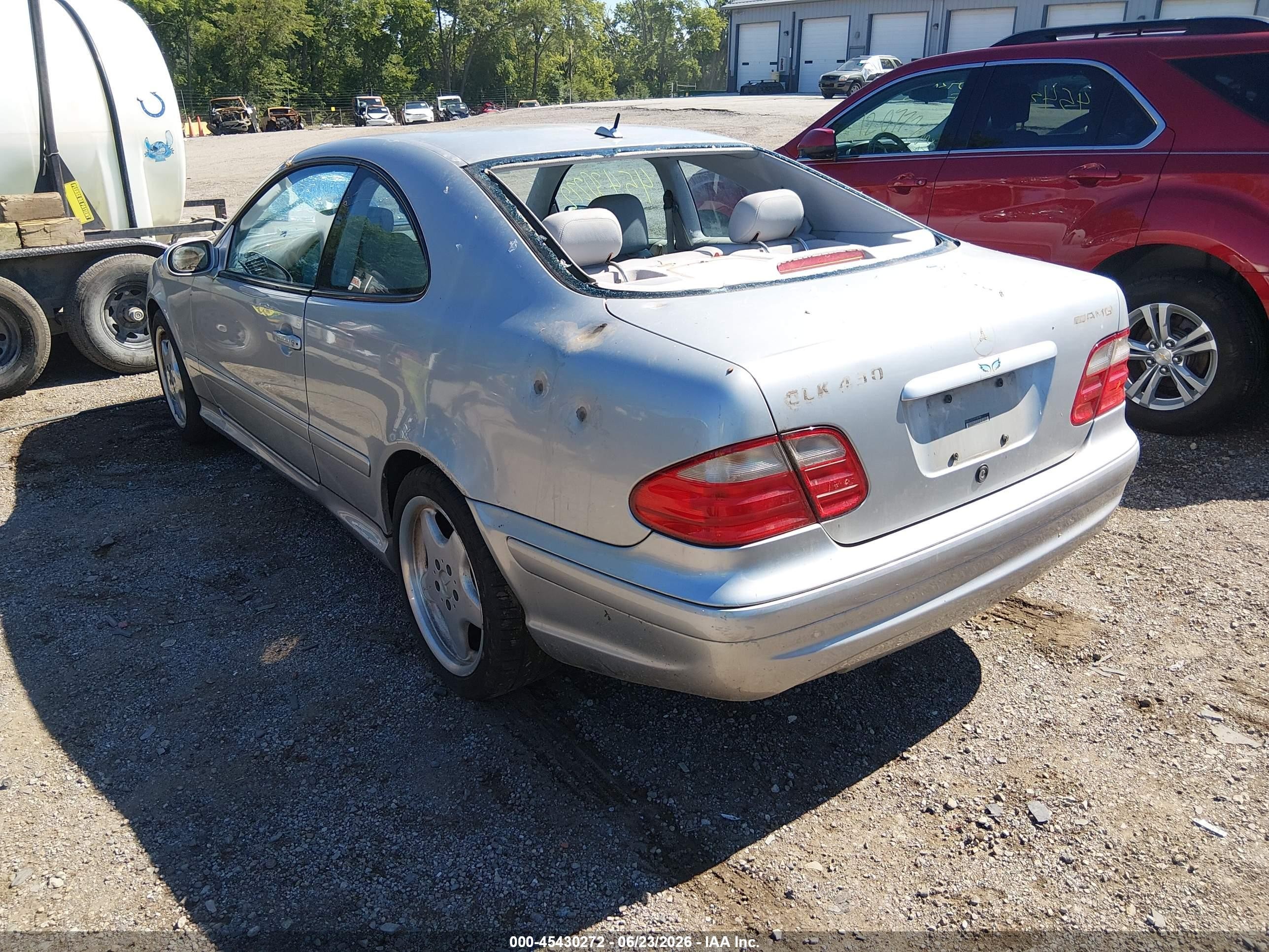 2000 Mercedes-benz Clk 430   Silver vin: WDBLJ70G2YF134788