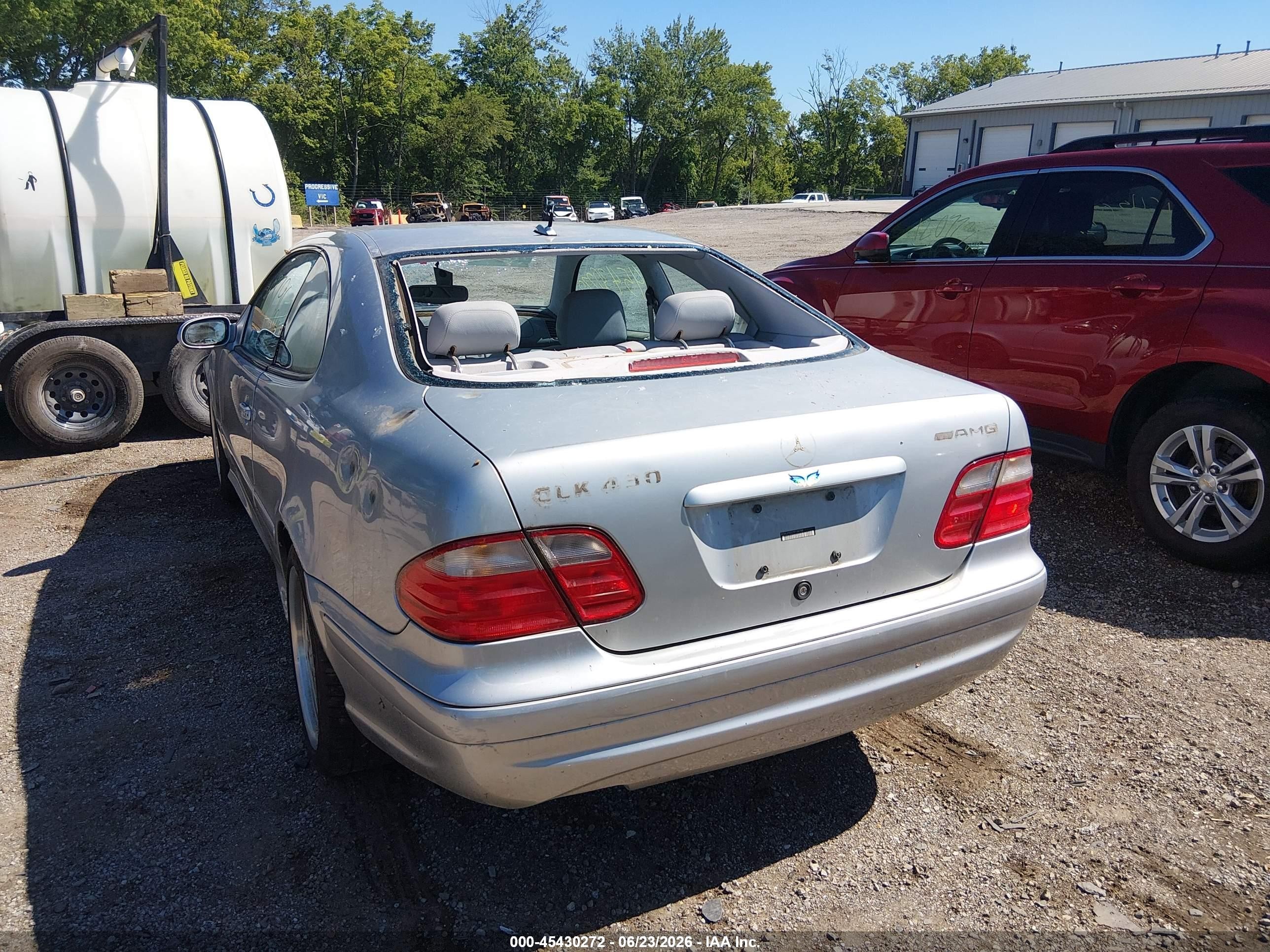 2000 Mercedes-benz Clk 430   Silver vin: WDBLJ70G2YF134788