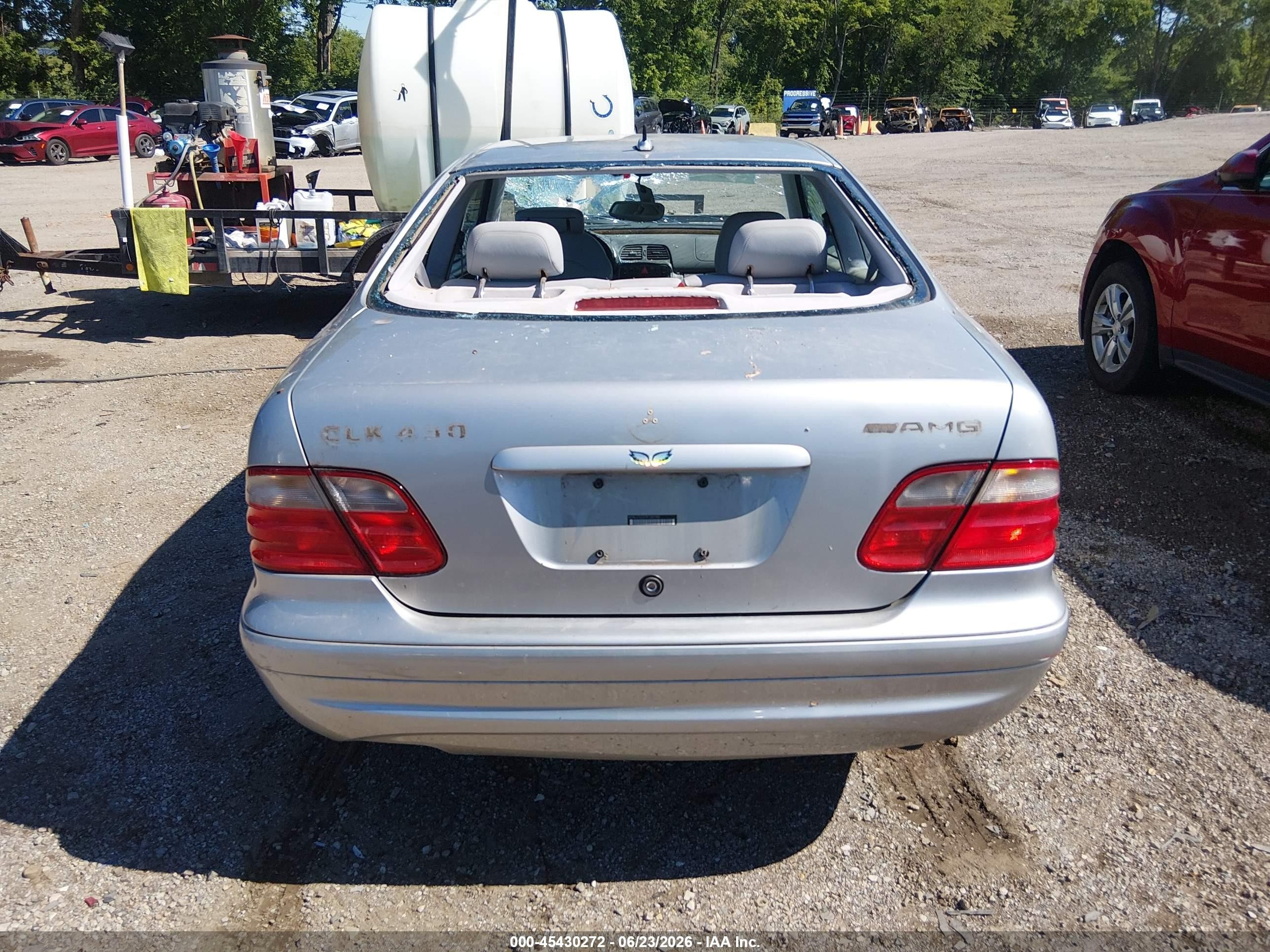 2000 Mercedes-benz Clk 430   Silver vin: WDBLJ70G2YF134788