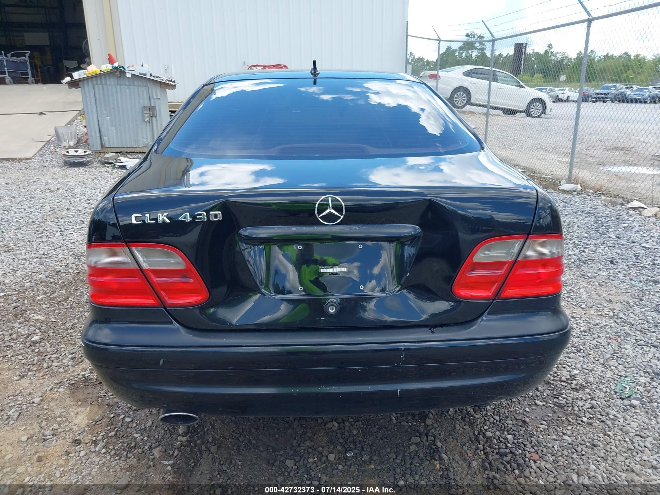 2002 Mercedes-benz Clk 430   Black vin: WDBLJ70G32T110122