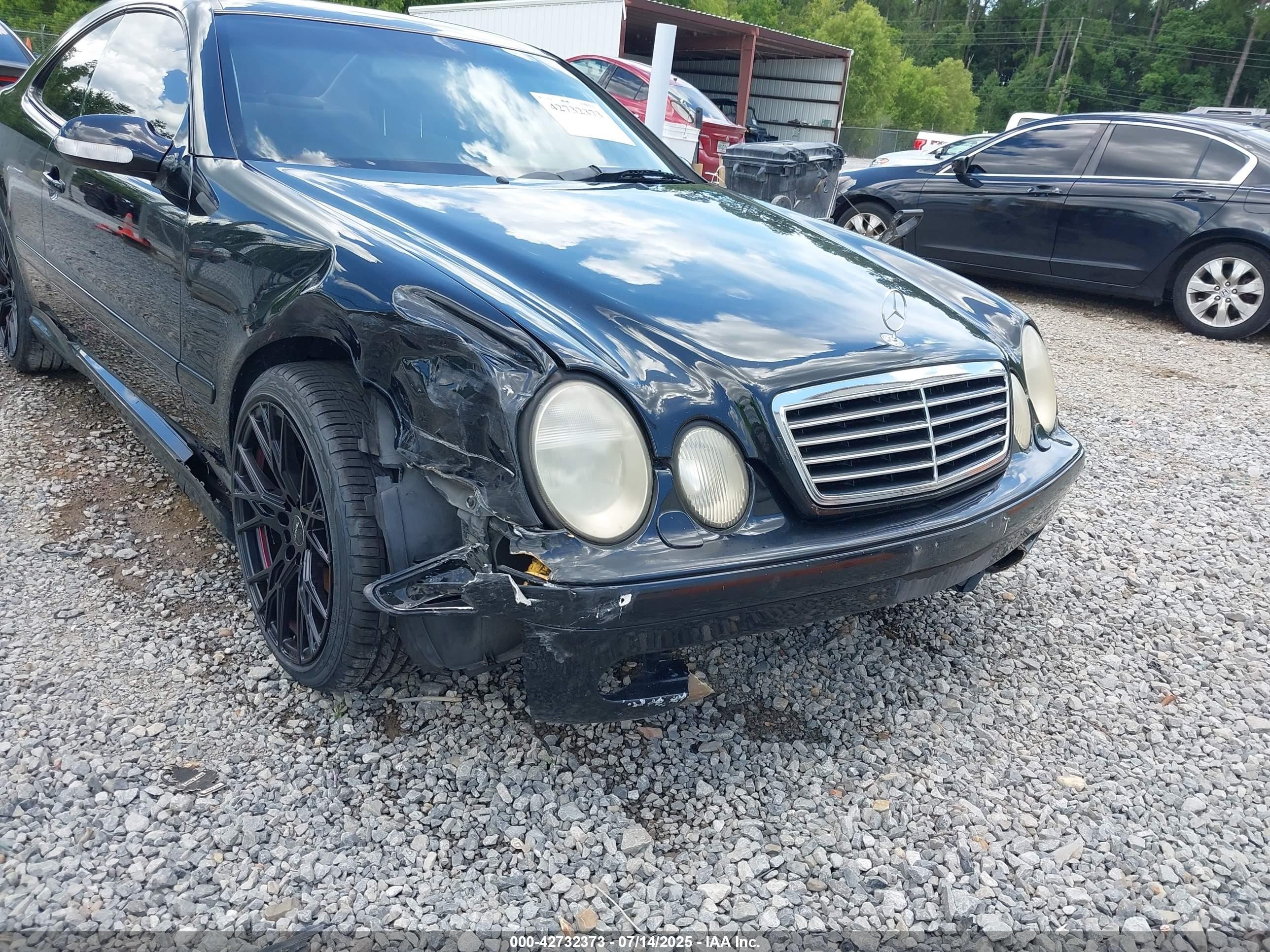 2002 Mercedes-benz Clk 430   Black vin: WDBLJ70G32T110122