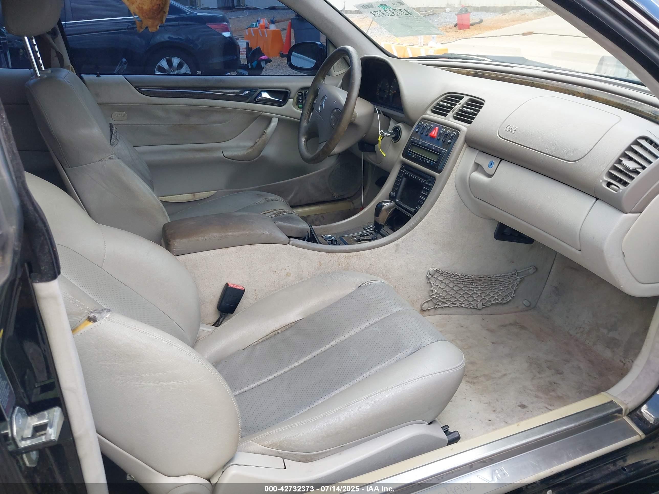2002 Mercedes-benz Clk 430   Black vin: WDBLJ70G32T110122